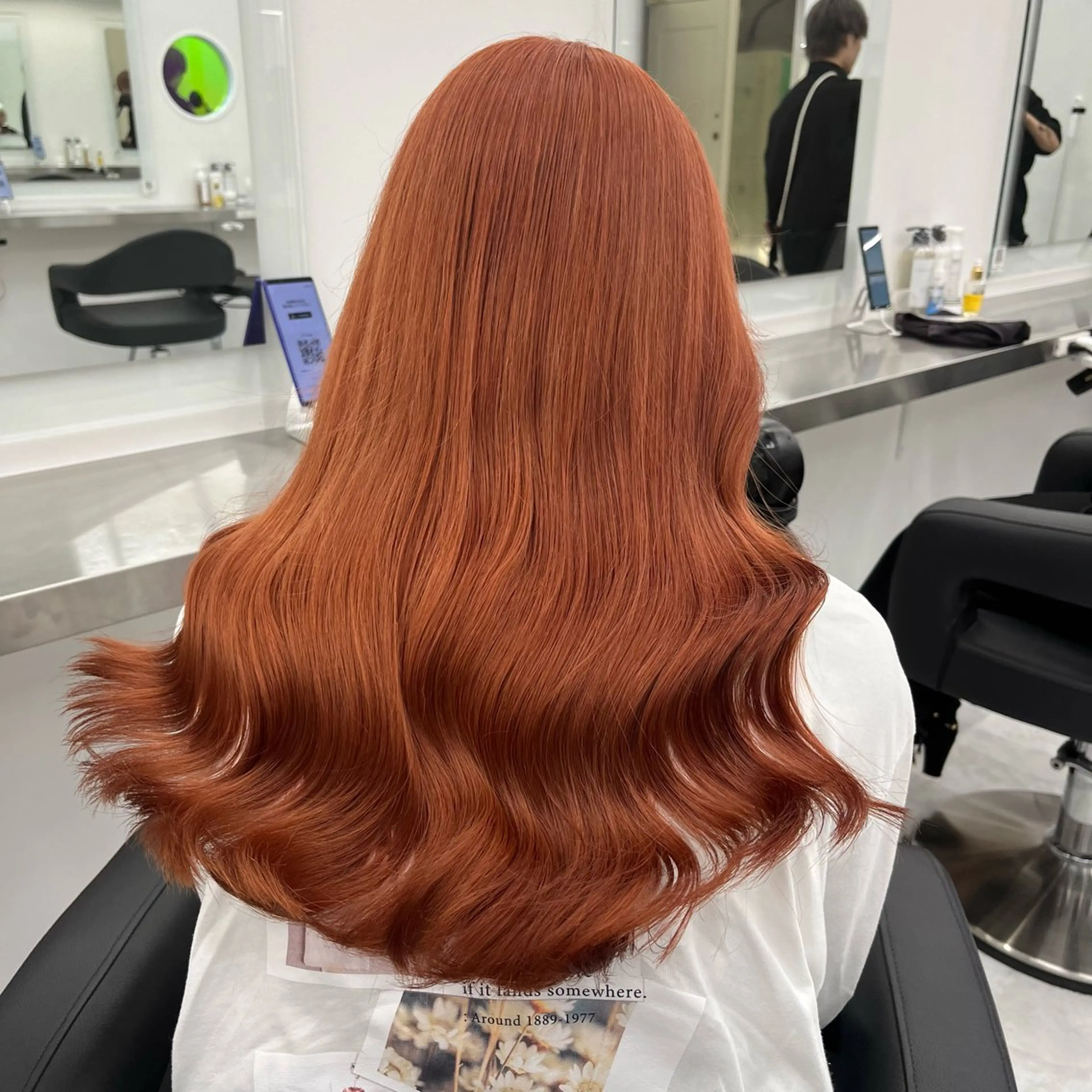 ロング ヘアカラー トリートメント ヘッドスパ 💗韓国暖色ヘア NO.1💗🪽のヘアスタイル