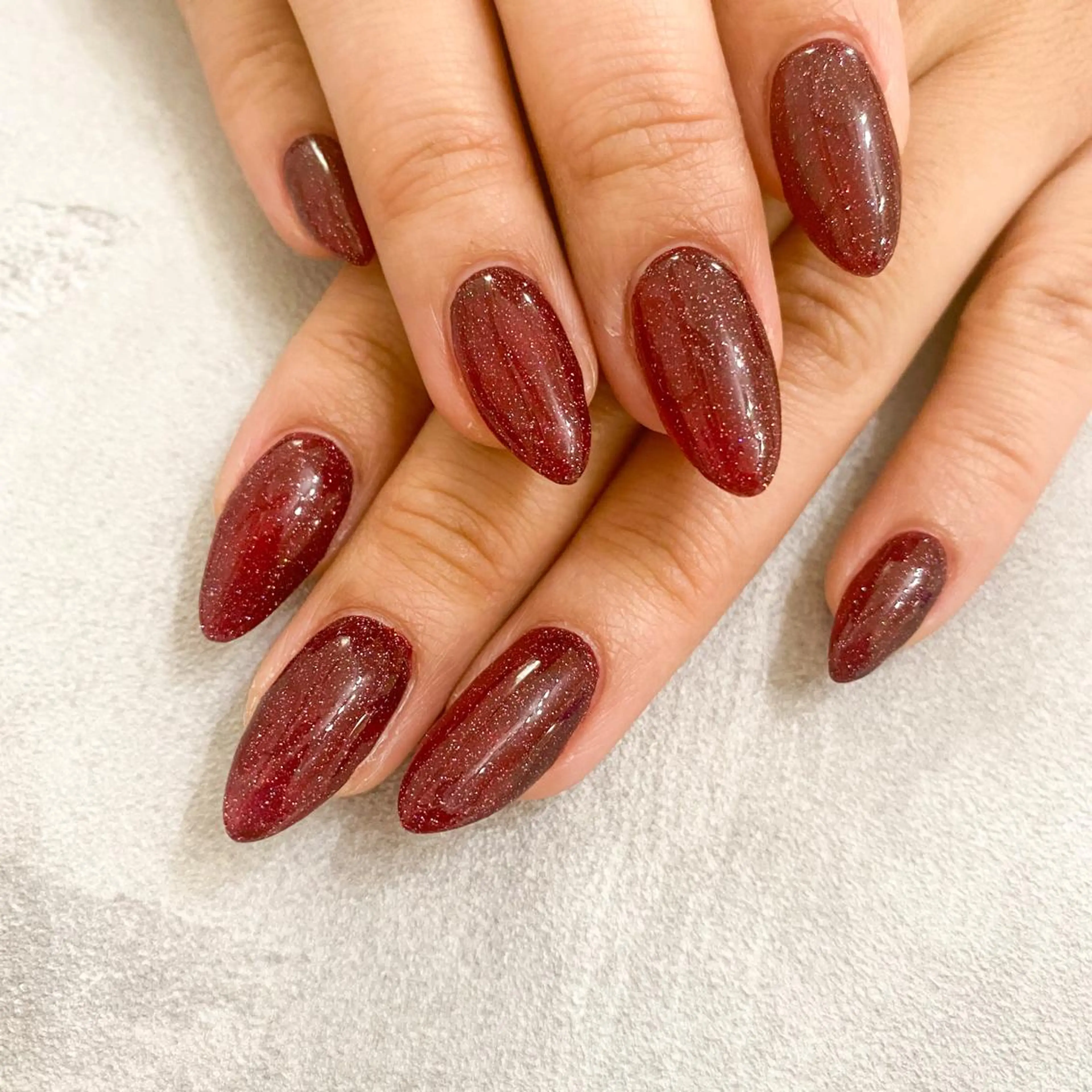 ネイル ハンドネイル ゴテゴテ💙ワンホン リオナのネイルデザイン