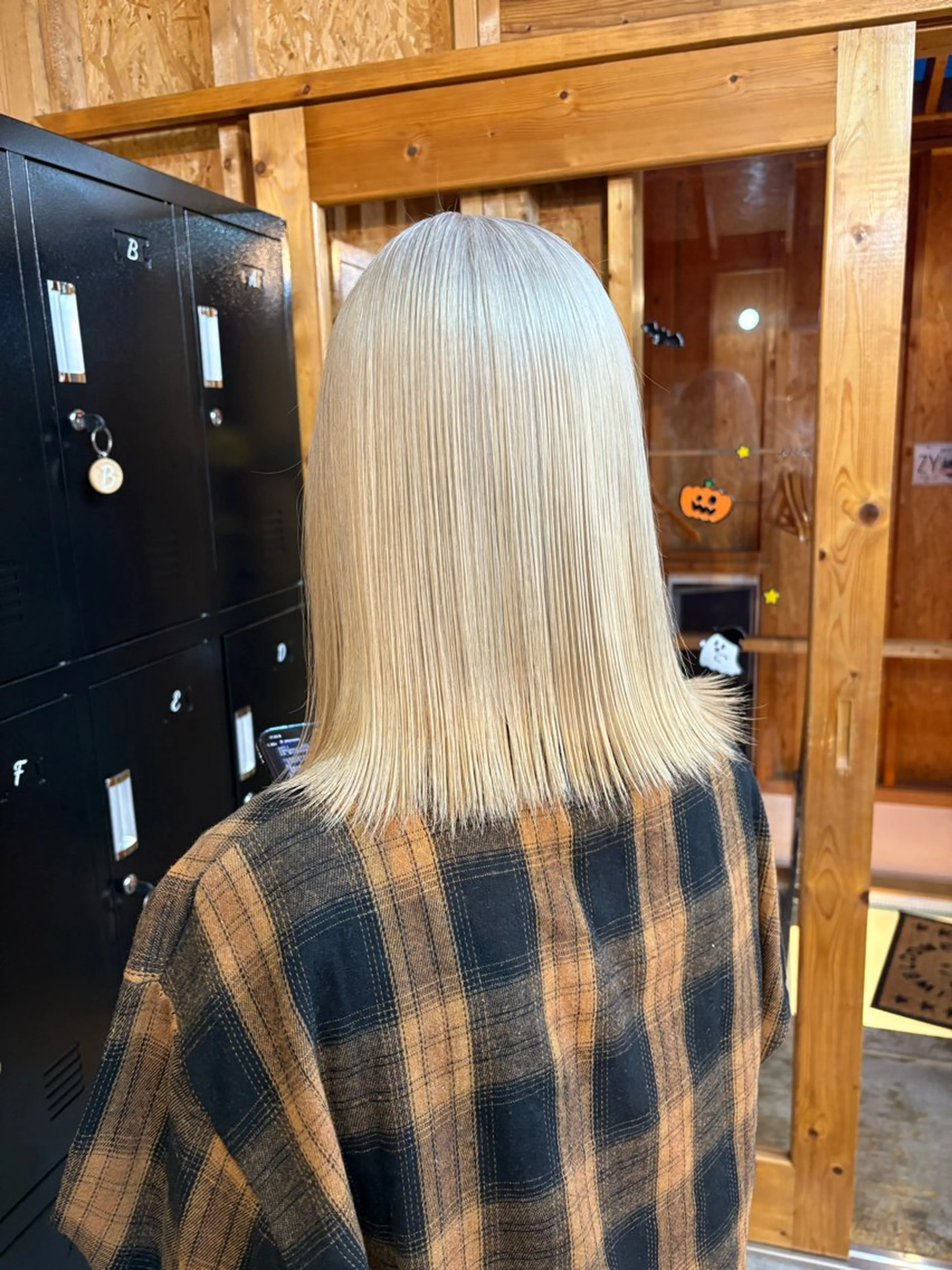 カラー ヘアカラー トリートメント まろみ暖色×ボブ ×chia🕯のヘアスタイル