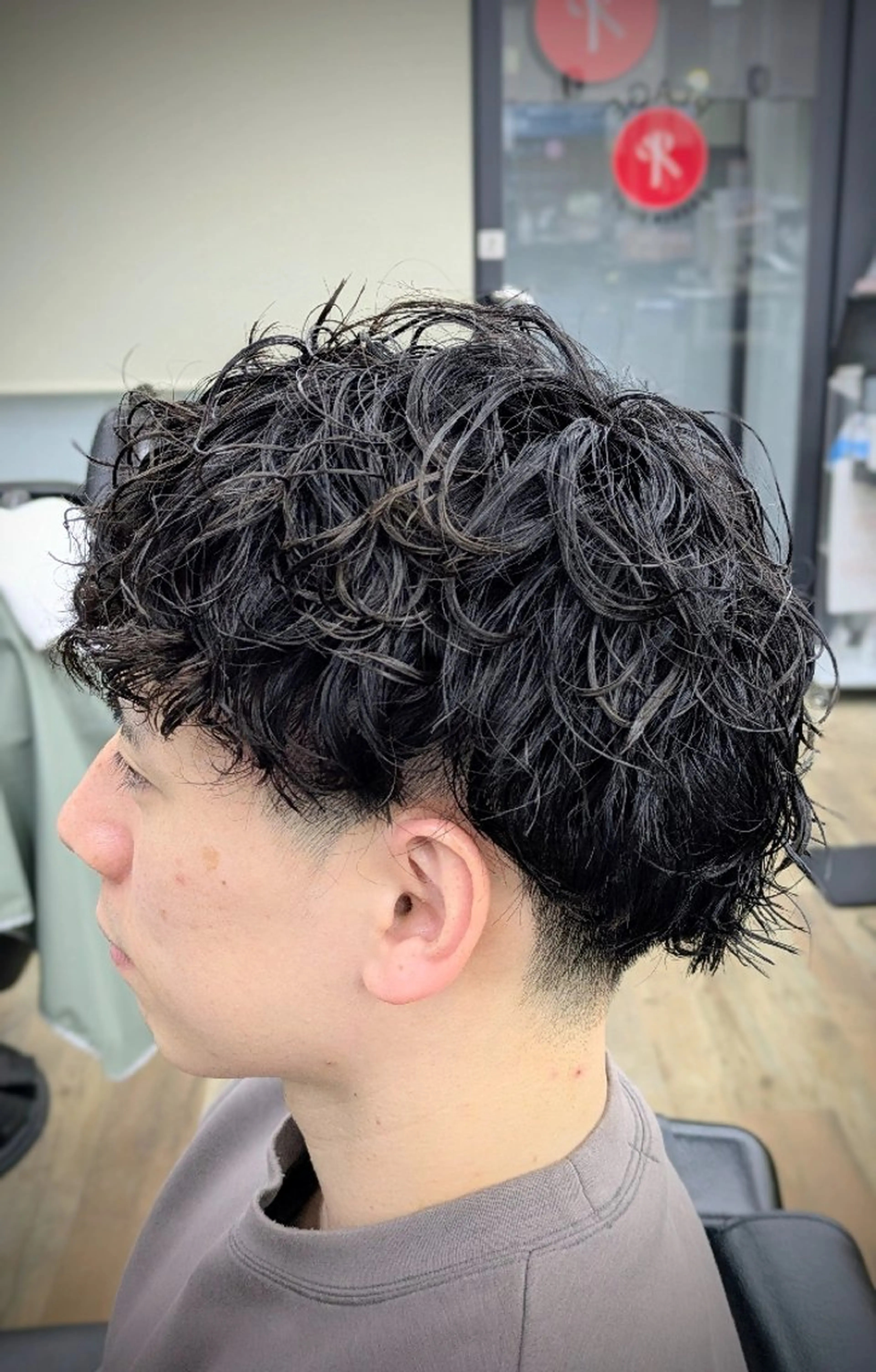ショート パーマ 理容プラージュ燕三条 福井のヘアスタイル