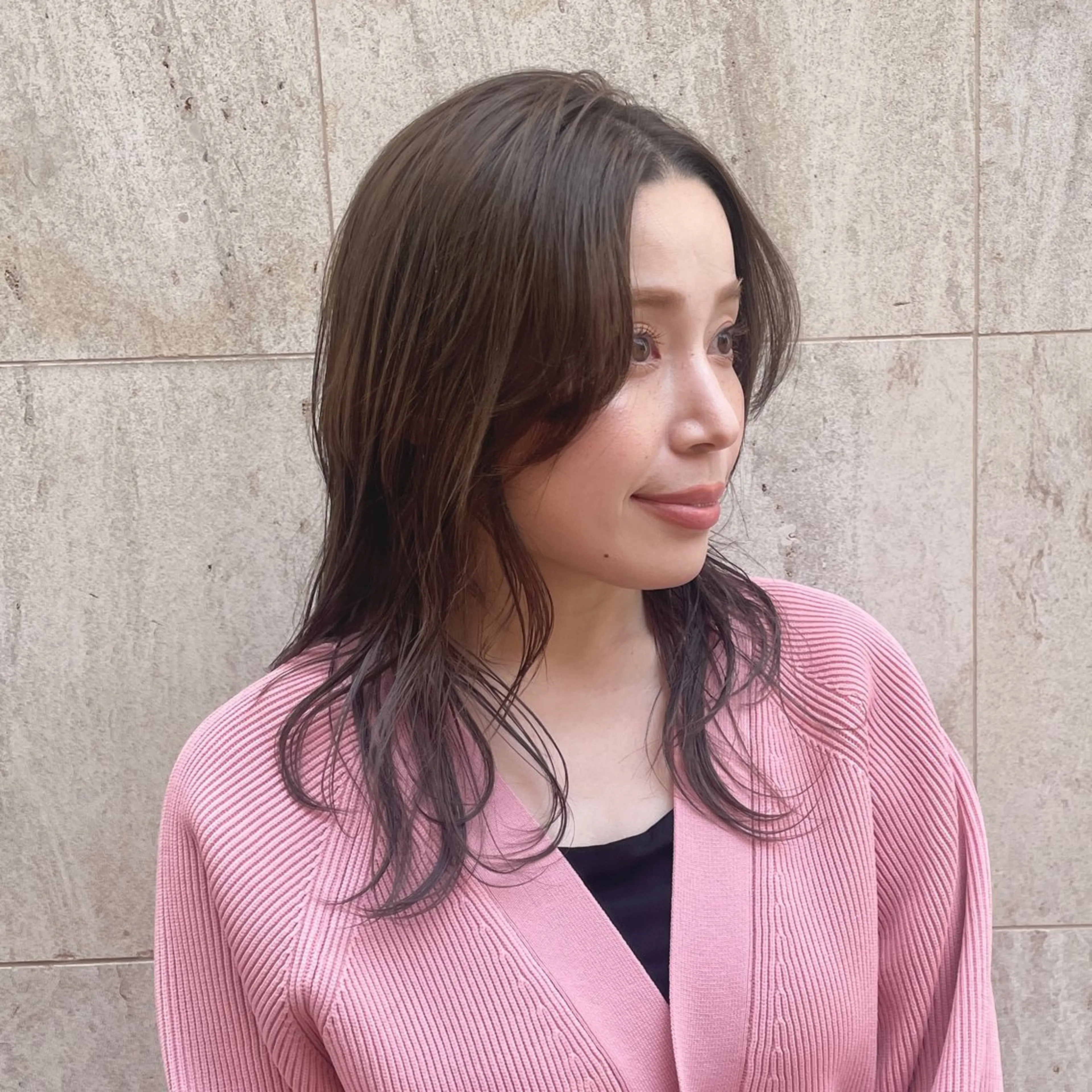 ロング カラー ハイライトカラー ハイライト ヘアカラー トリートメント DX SHARE SALON所属・matka白髪ぼかし 大人ヘア/KEIKOのヘアスタイル