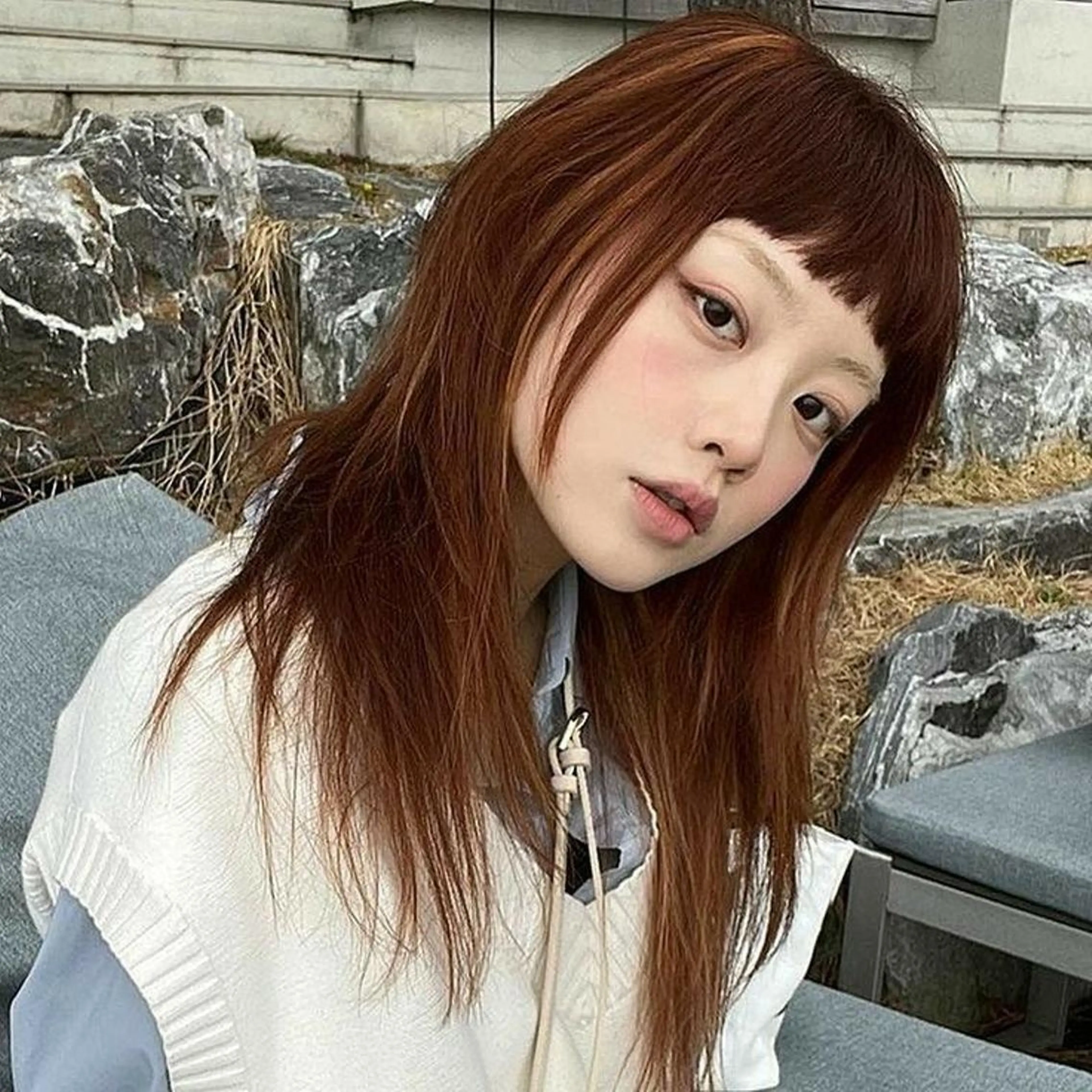 カラー 莉乃/縮毛矯正/髪質 改善/艶カラーのヘアスタイル