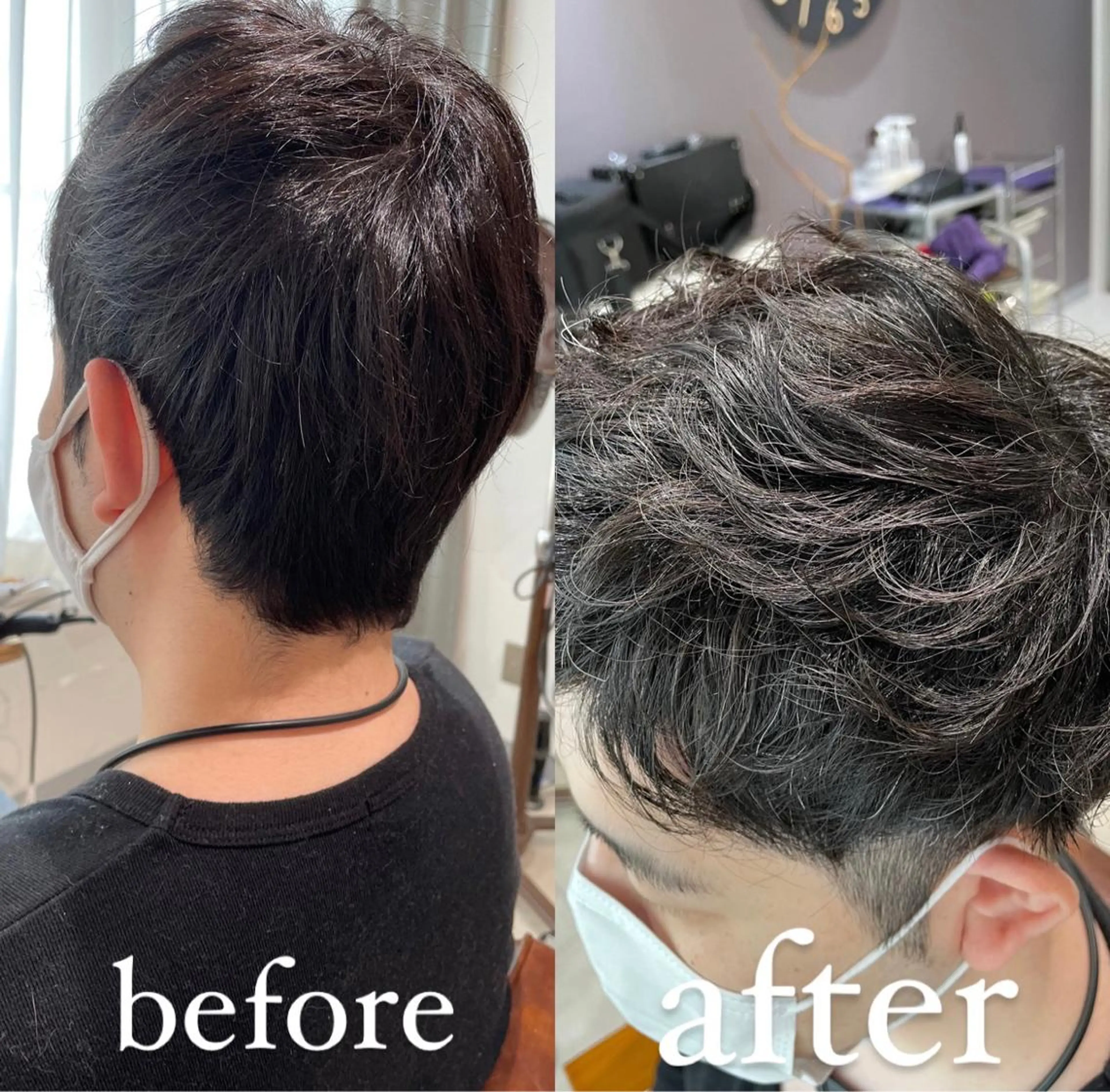 ショート パーマ メンズ メンズパーマ カット パーマ eins.hair所属・過去一の柔髪ヘア 🌿einshairのヘアスタイル