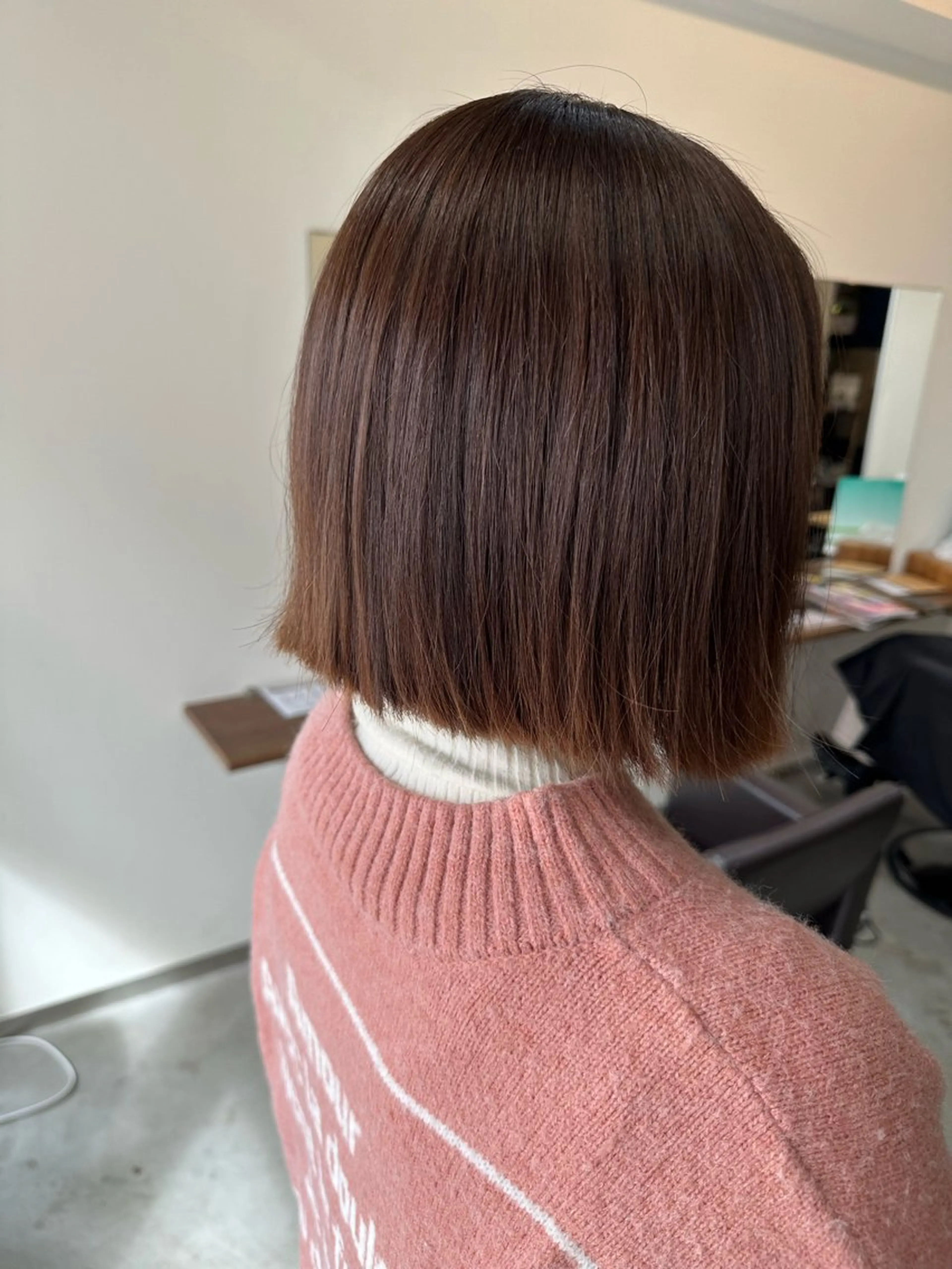 ショート カラー 切りっぱなしボブ ベージュカラー ボブ 平日オススメ✨ プチプラ✨山下のヘアスタイル