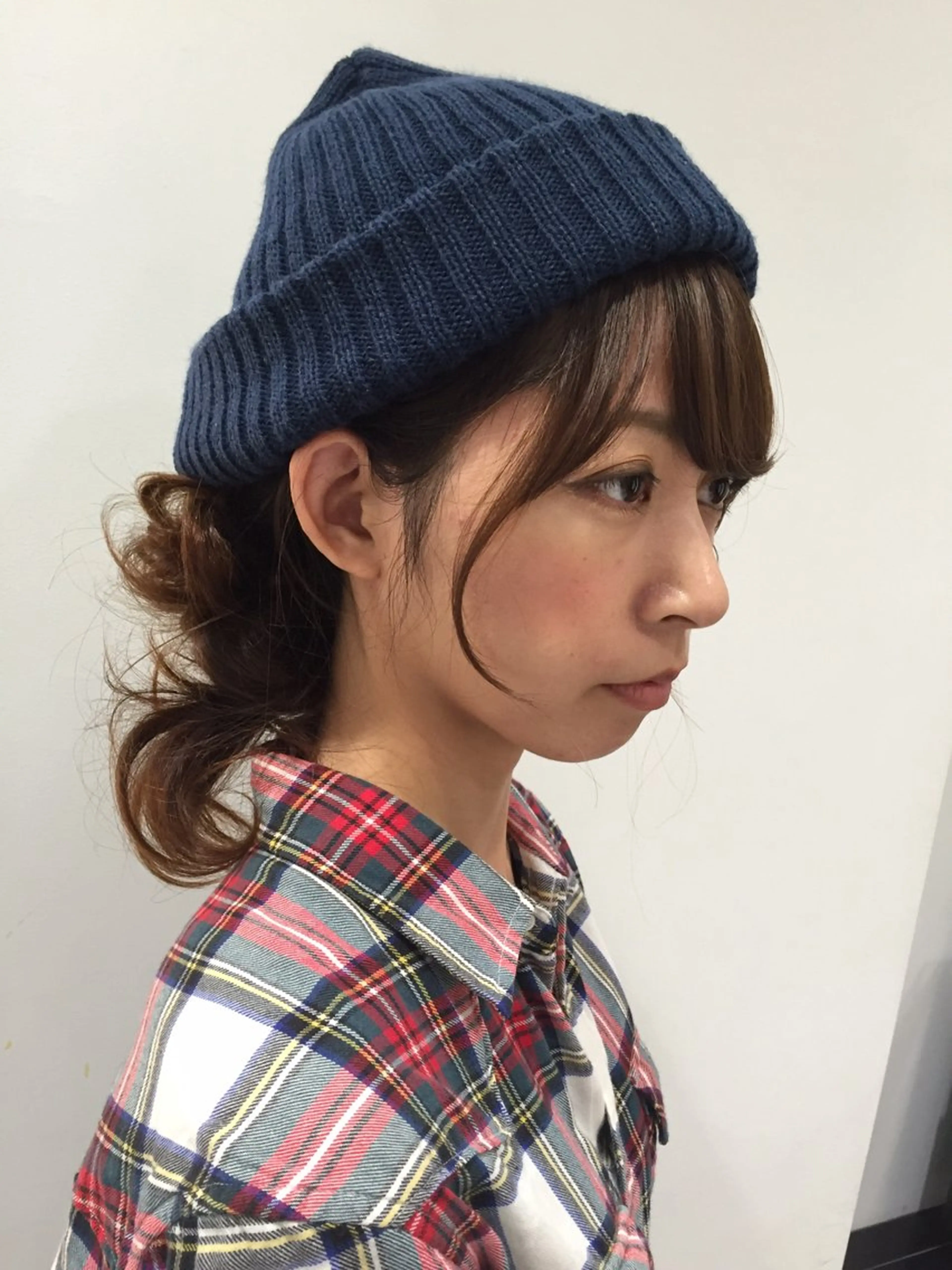 ミディアム ハイライト 髪質改善 小顔カット Endearing 銀座/レイヤーカットのヘアスタイル