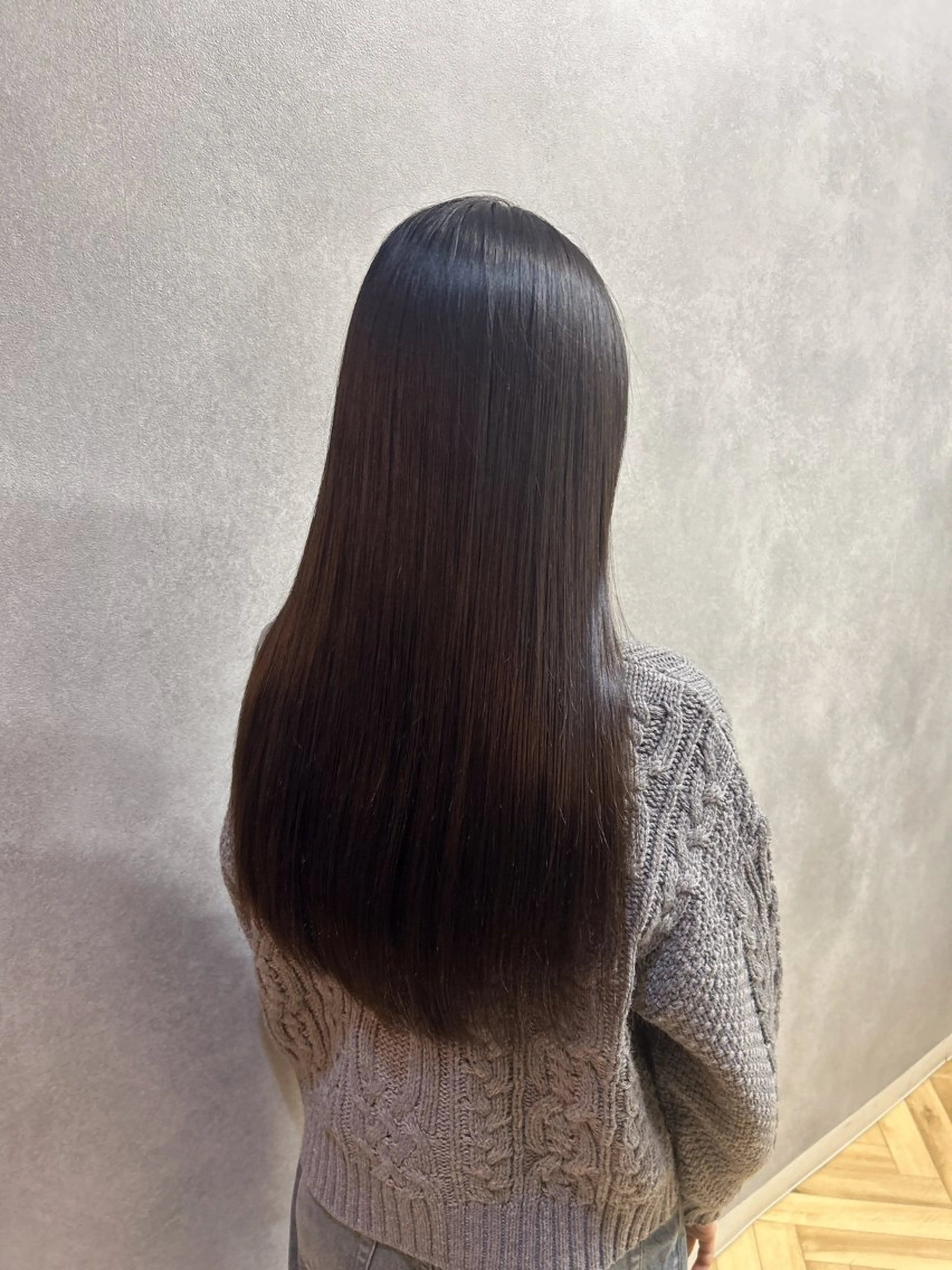 ロング カラー カット 縮毛矯正 トリートメント 伶風/ボブ/ ハッシュカットのヘアスタイル