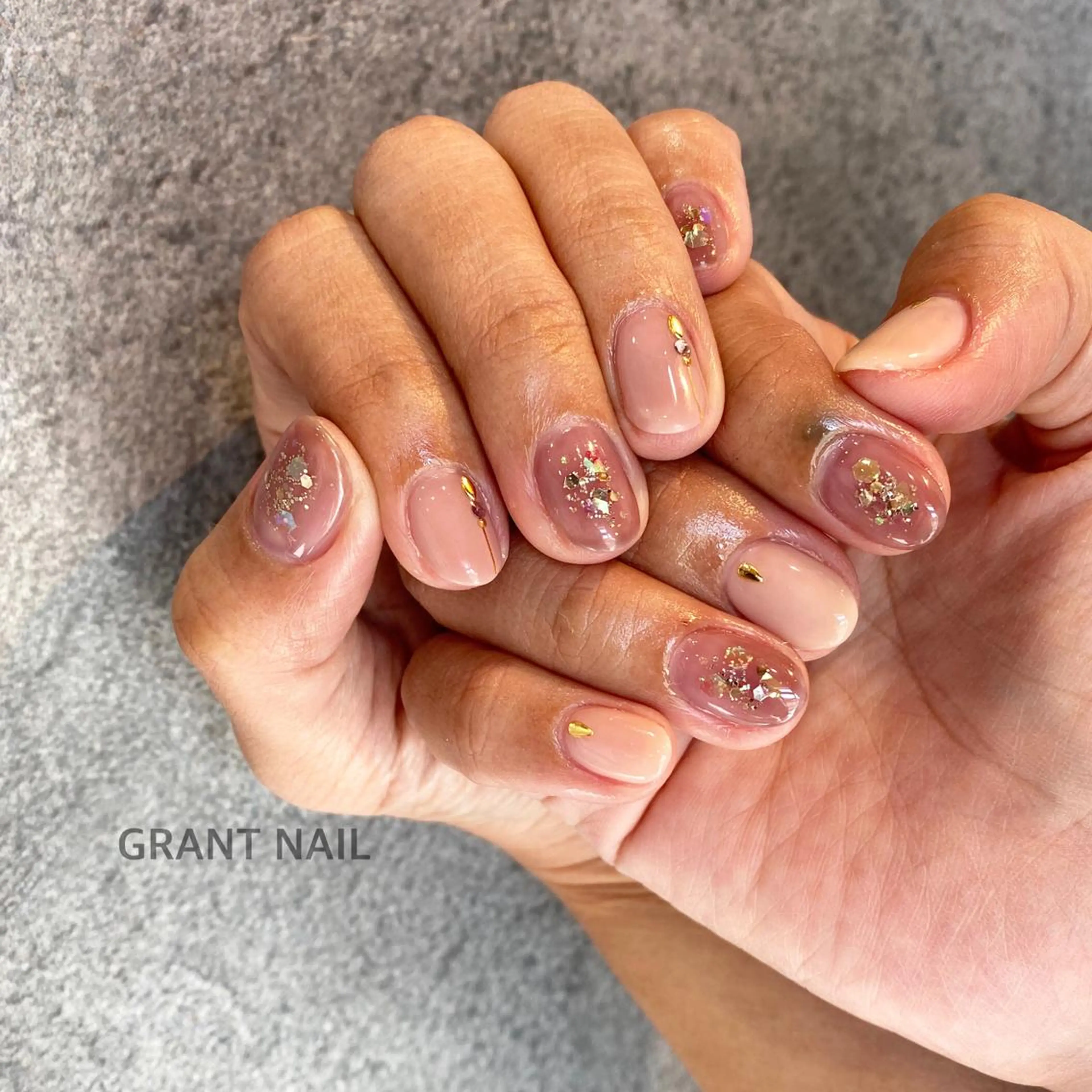 ネイル アートネイル ジェルネイル ニュアンスネイル GRANT NAIL 岩出店のネイルデザイン