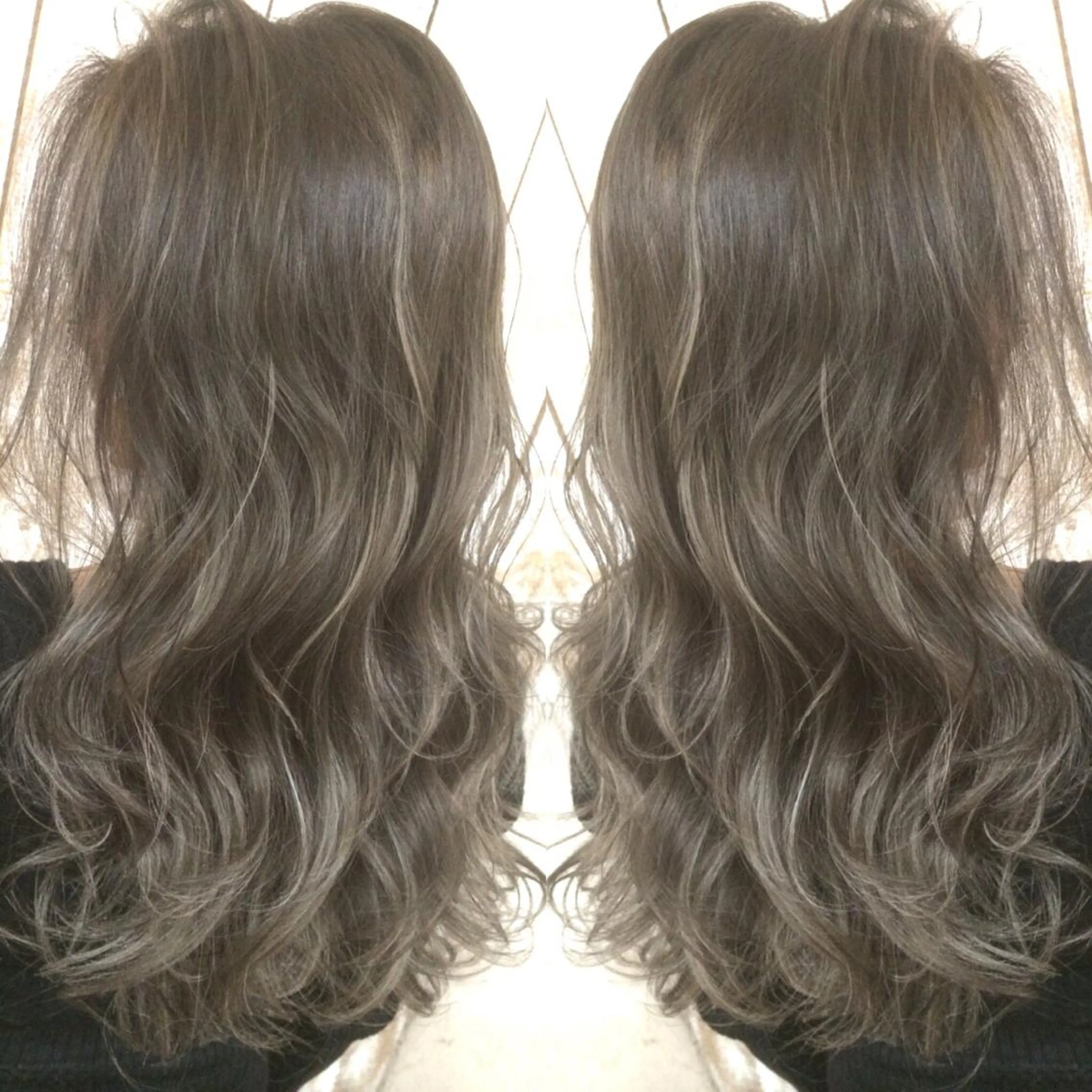ロング カラー ハイライトカラー 3Dハイライト ハイライト ヘアカラー トリートメント 井上 一平のヘアスタイル