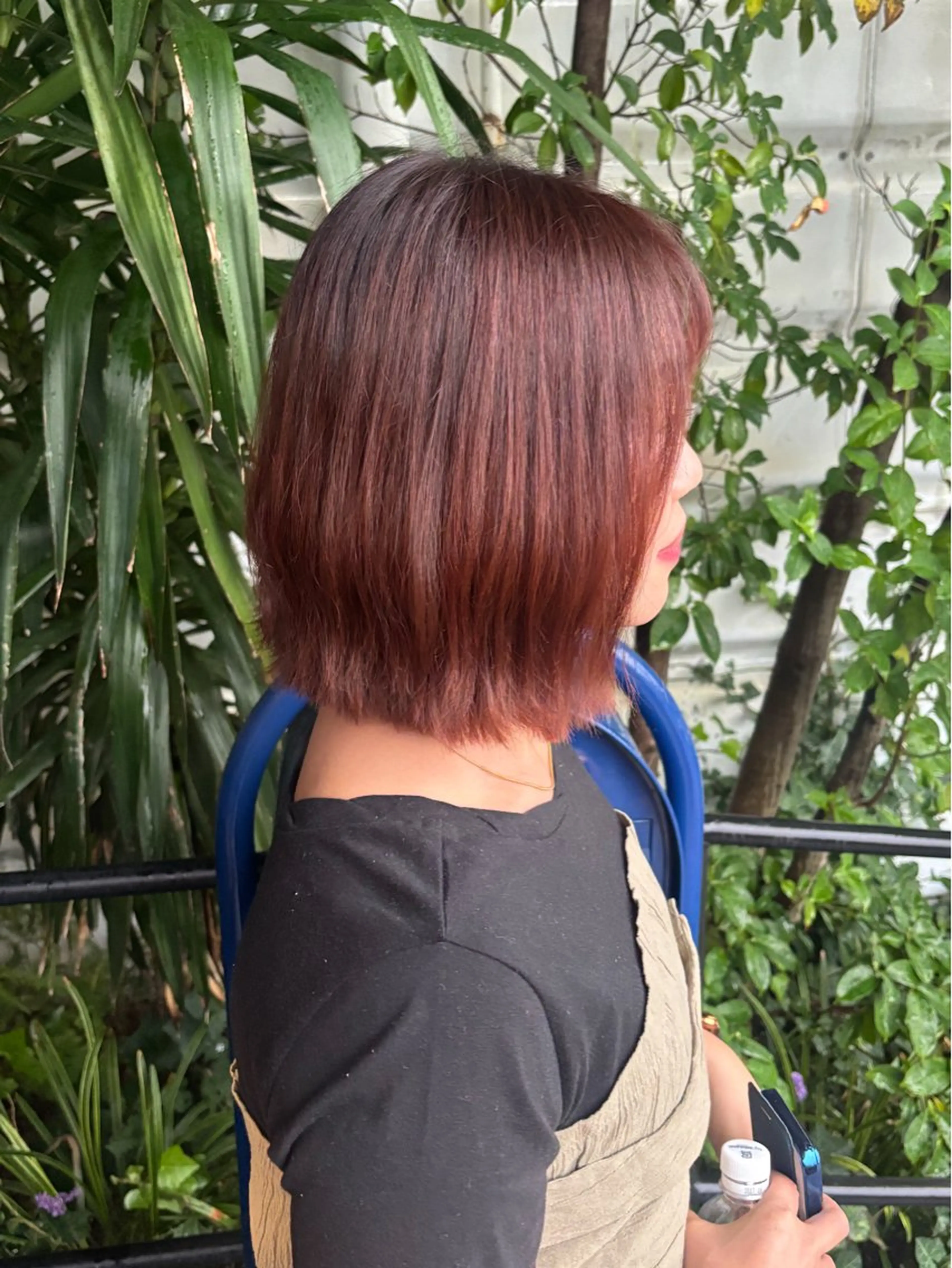 カラー ピンクカラー カット ヘアカラー トリートメント はっとり ななせのヘアスタイル