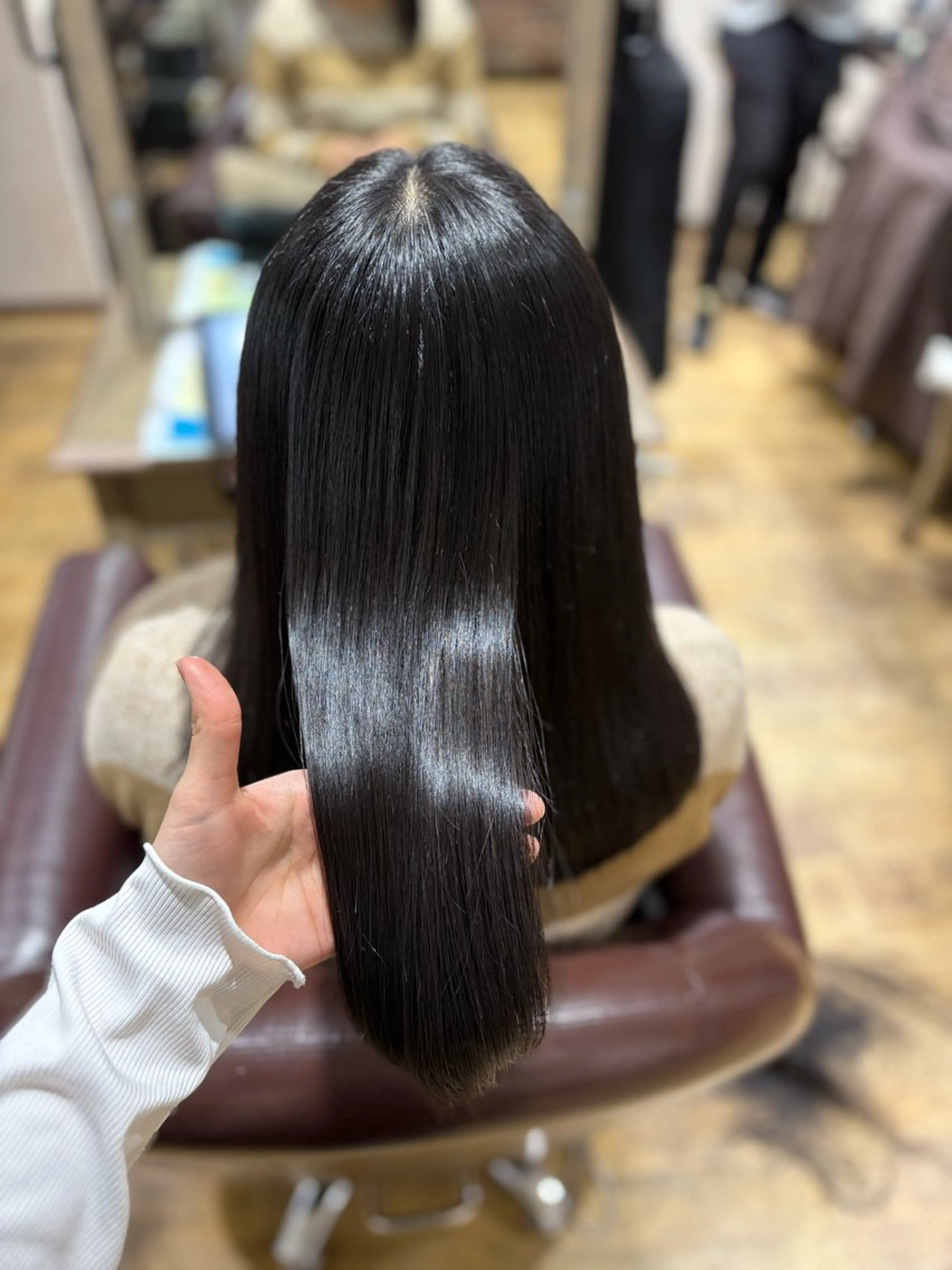 セミロング カット 縮毛矯正 トリートメント 原口 美樹のヘアスタイル