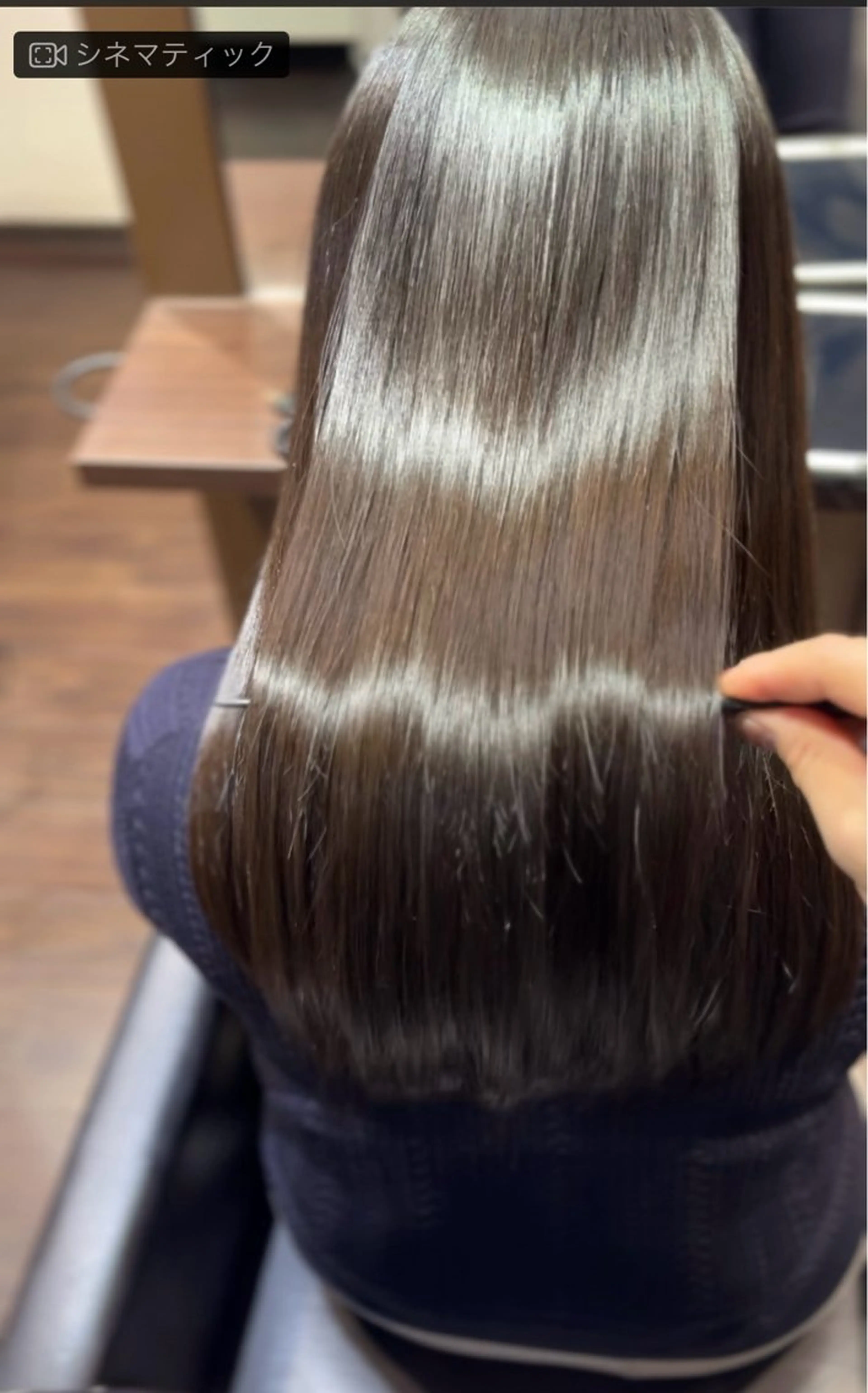 ロング カラー 髪質改善 縮毛矯正 トリートメント @ YUTAのヘアスタイル