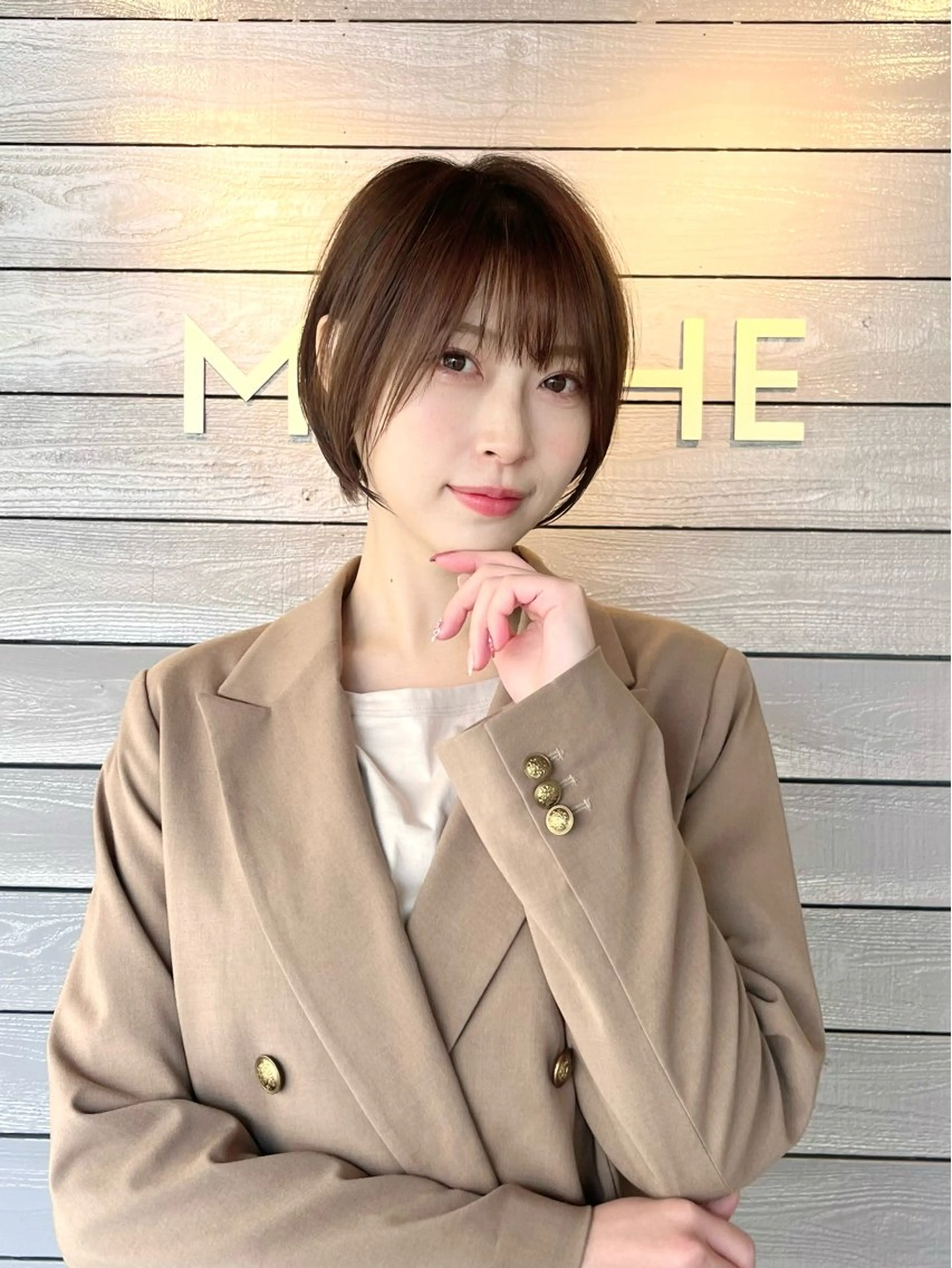 ショート カラー 瀧　元気/ショート/ 白髪ぼかし/髪質改善のヘアスタイル