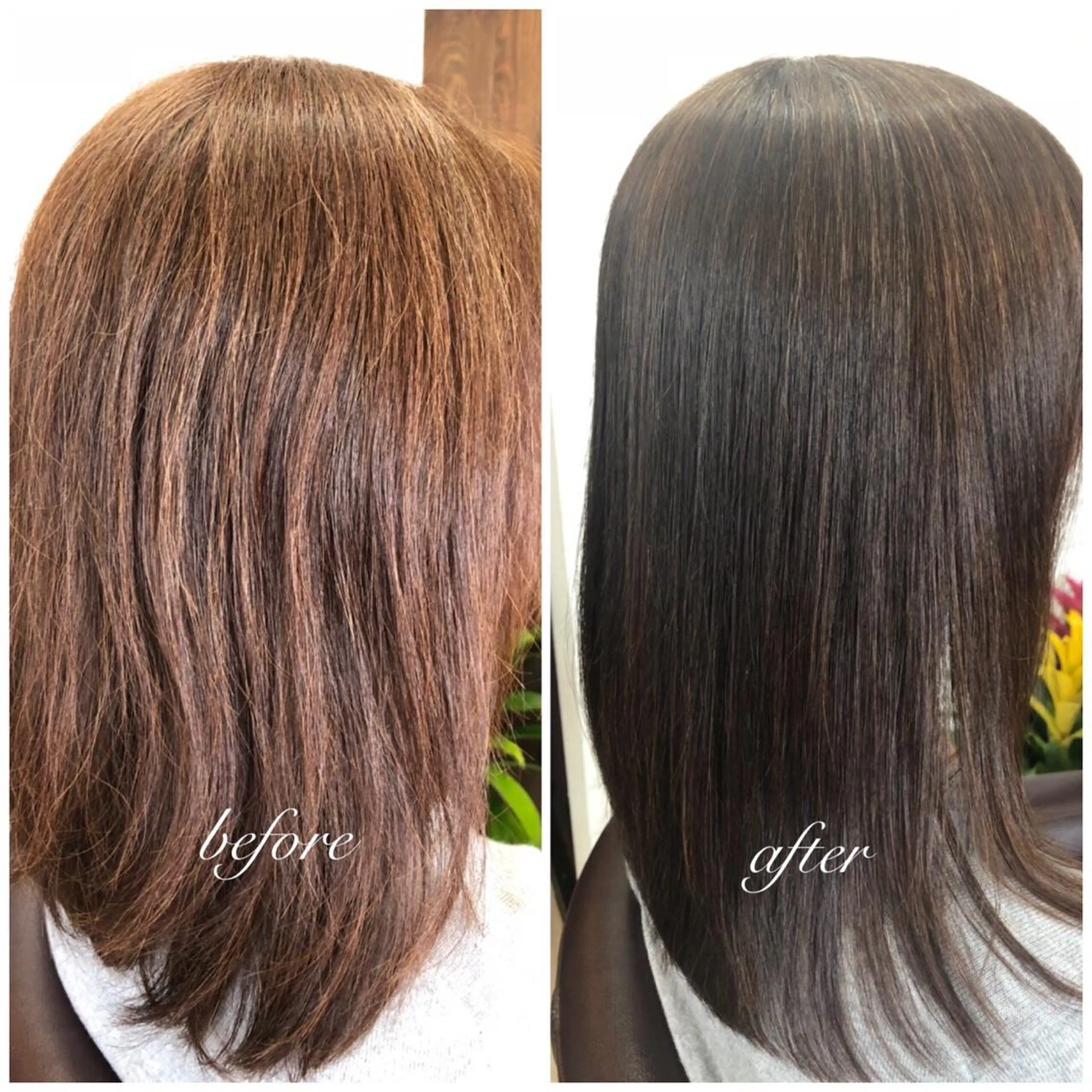 ロング 縮毛矯正モデル募集 新海淳子のヘアスタイル