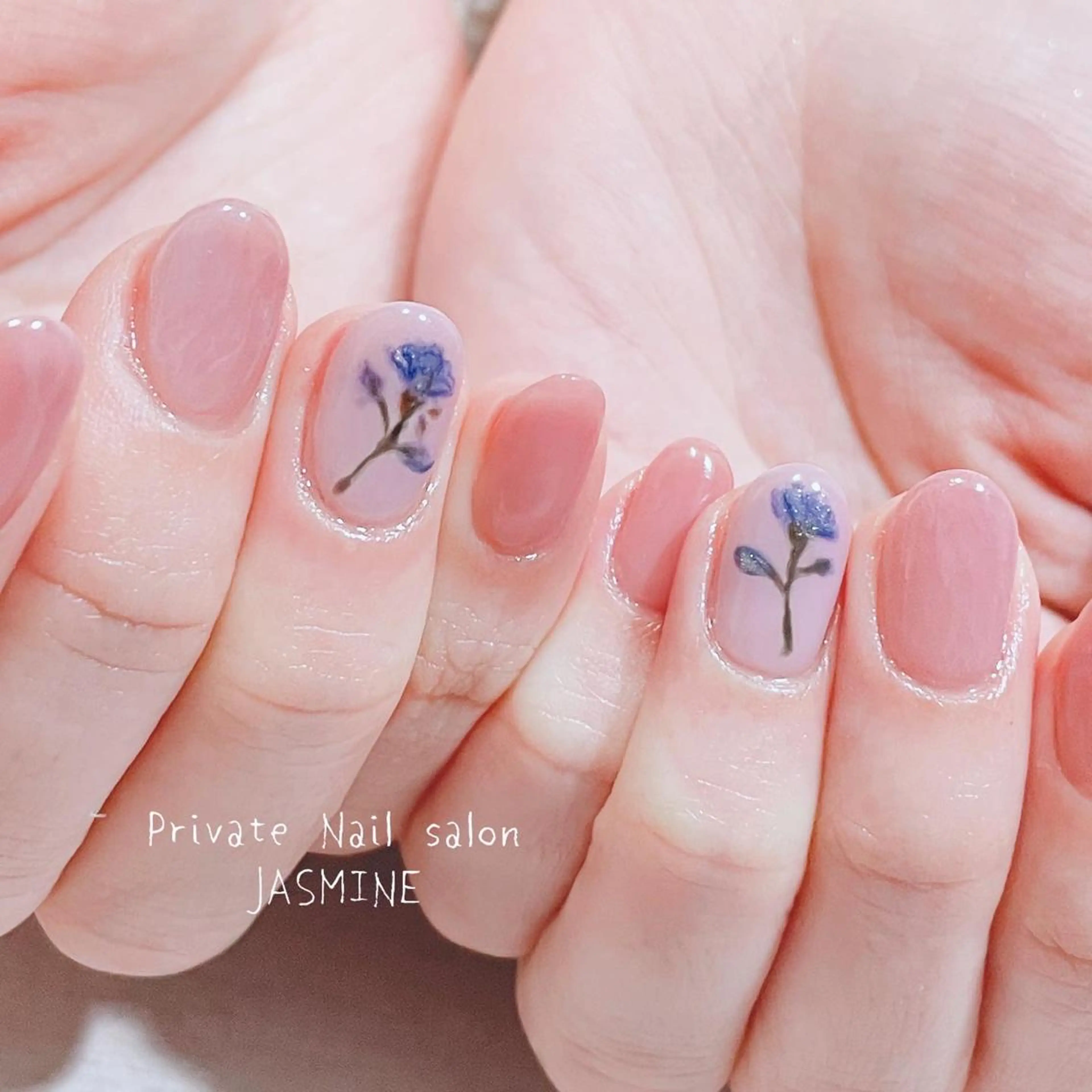 ネイル アートネイル フラワーネイル ニュアンスネイル シンプルネイル Nail salon JASMINEのネイルデザイン
