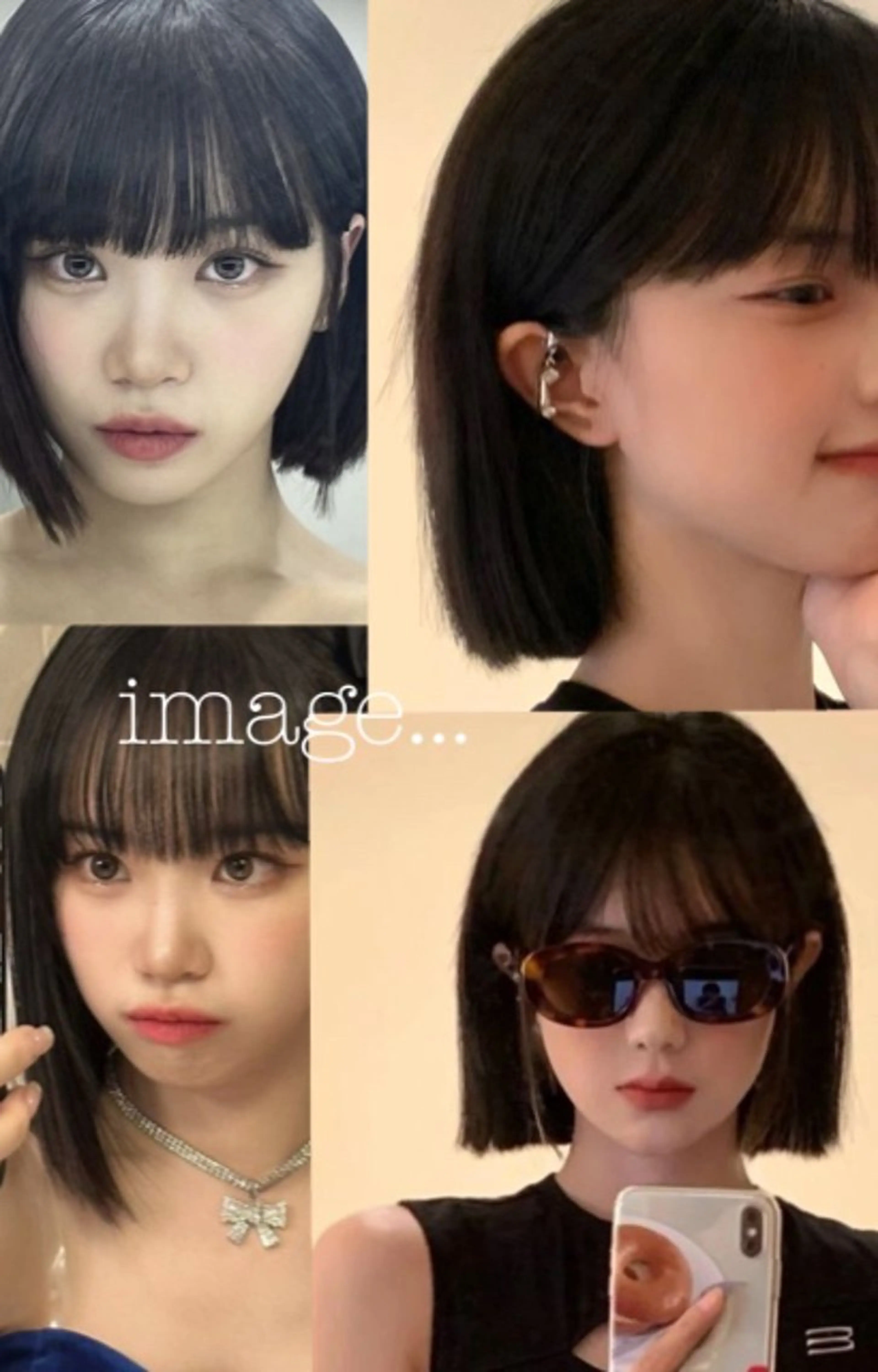 ショート 韓国風カラー ボブ ハイライト 髪質改善 韓国風ヘア designcolo r/似合わせNOKAのヘアスタイル