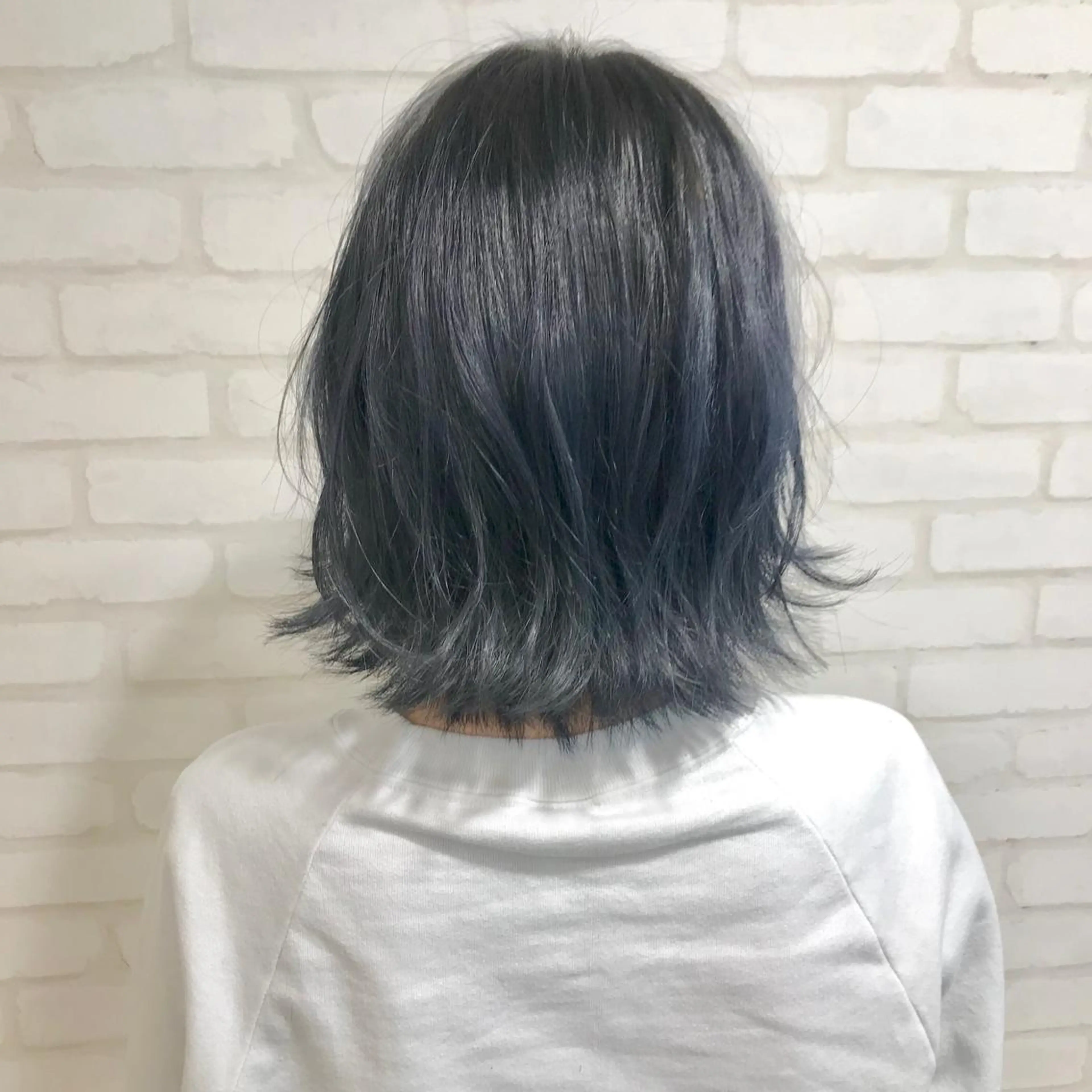 ミディアム カット ヘアカラー トリートメント Selene hair OSAKAのヘアスタイル