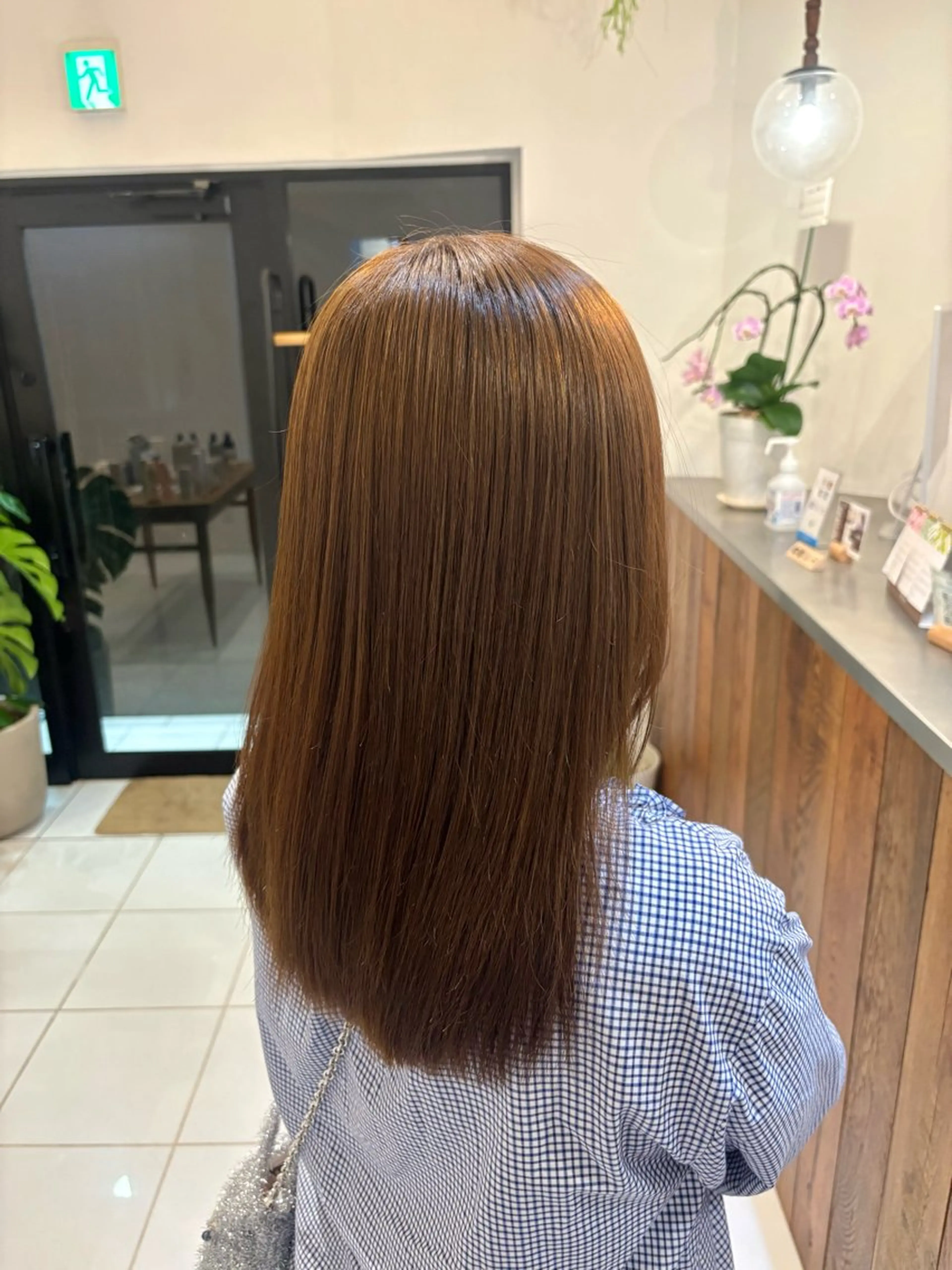 ロング パーマ カット 縮毛矯正 ボブ/縮毛矯正/ kaho🌼のヘアスタイル