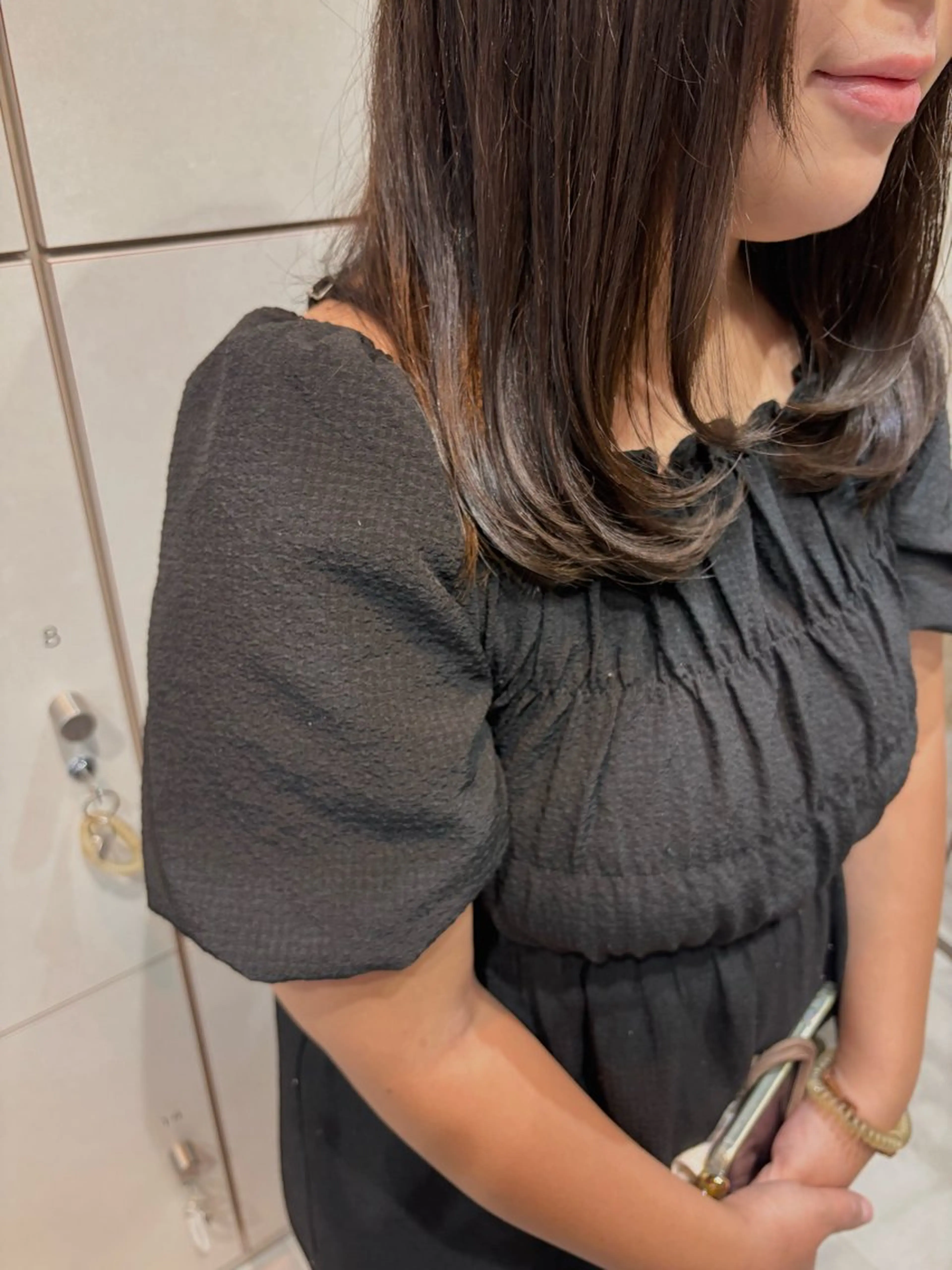 ロング カラー ブラウンカラー レイヤーカット ボブ/ショート/金田 夏葵のヘアスタイル