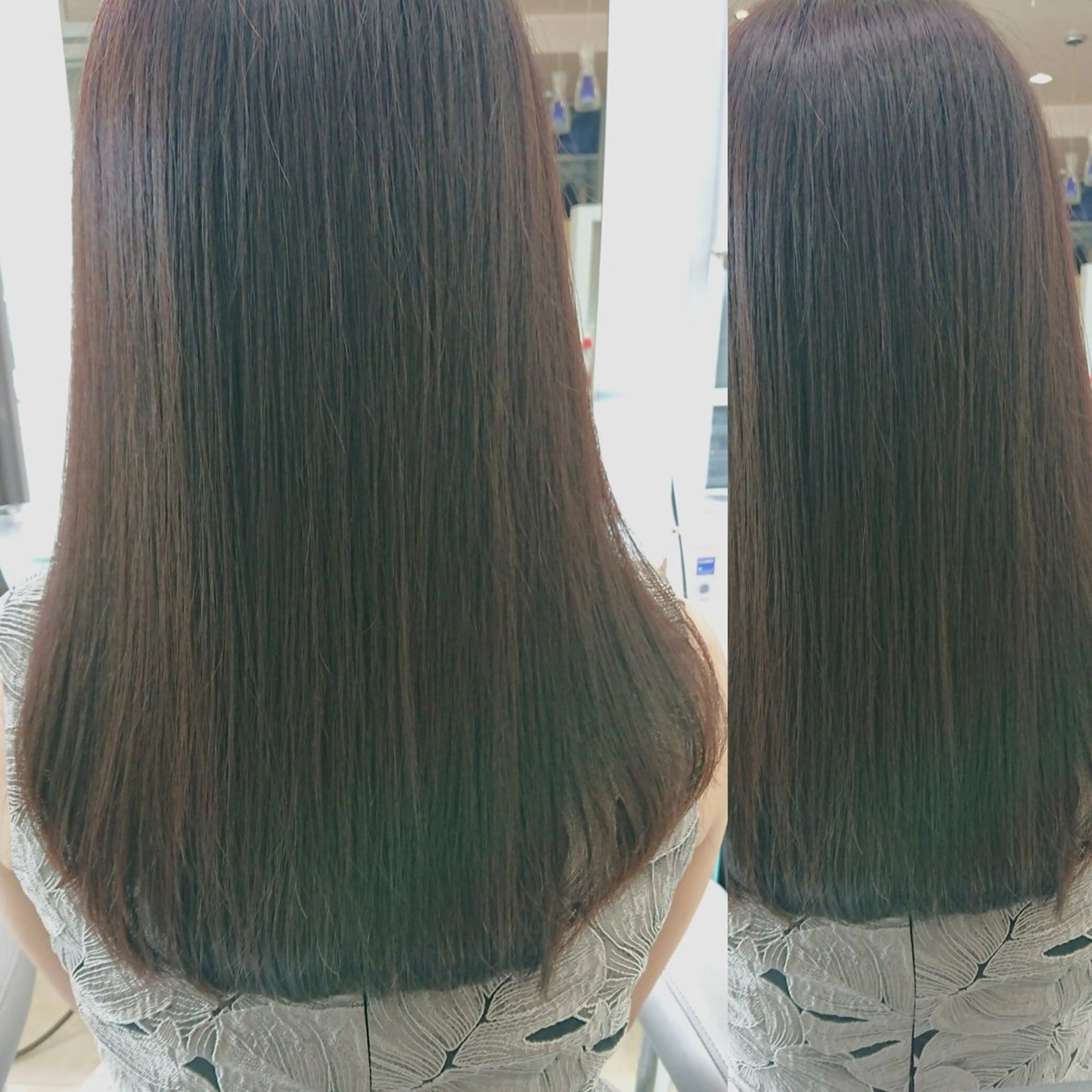ロング カラー 髪質改善 トリートメント au栄矢場町 水素髪質改善Tのヘアスタイル