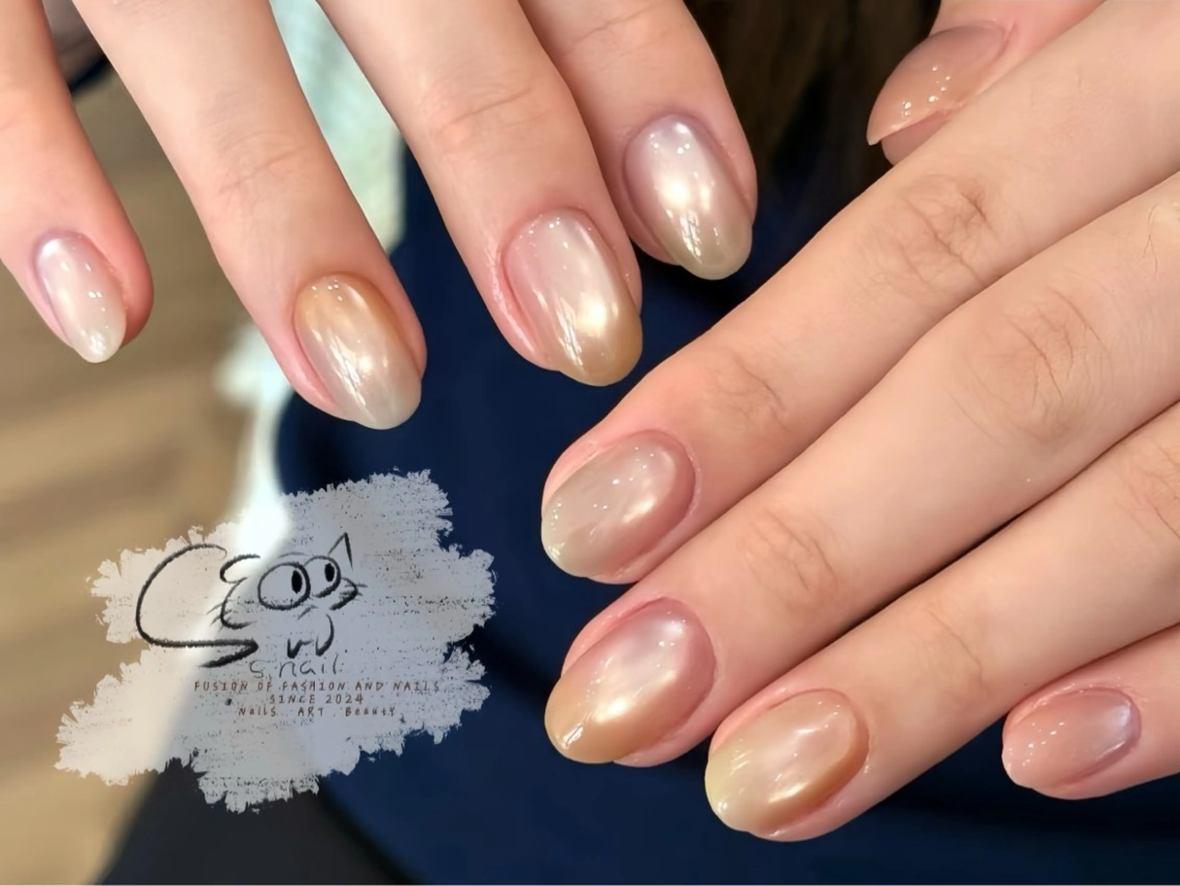 ネイル チークネイル フレンチネイル グラデーション マグネットネイル ワンカラーネイル S.nail _のネイルデザイン