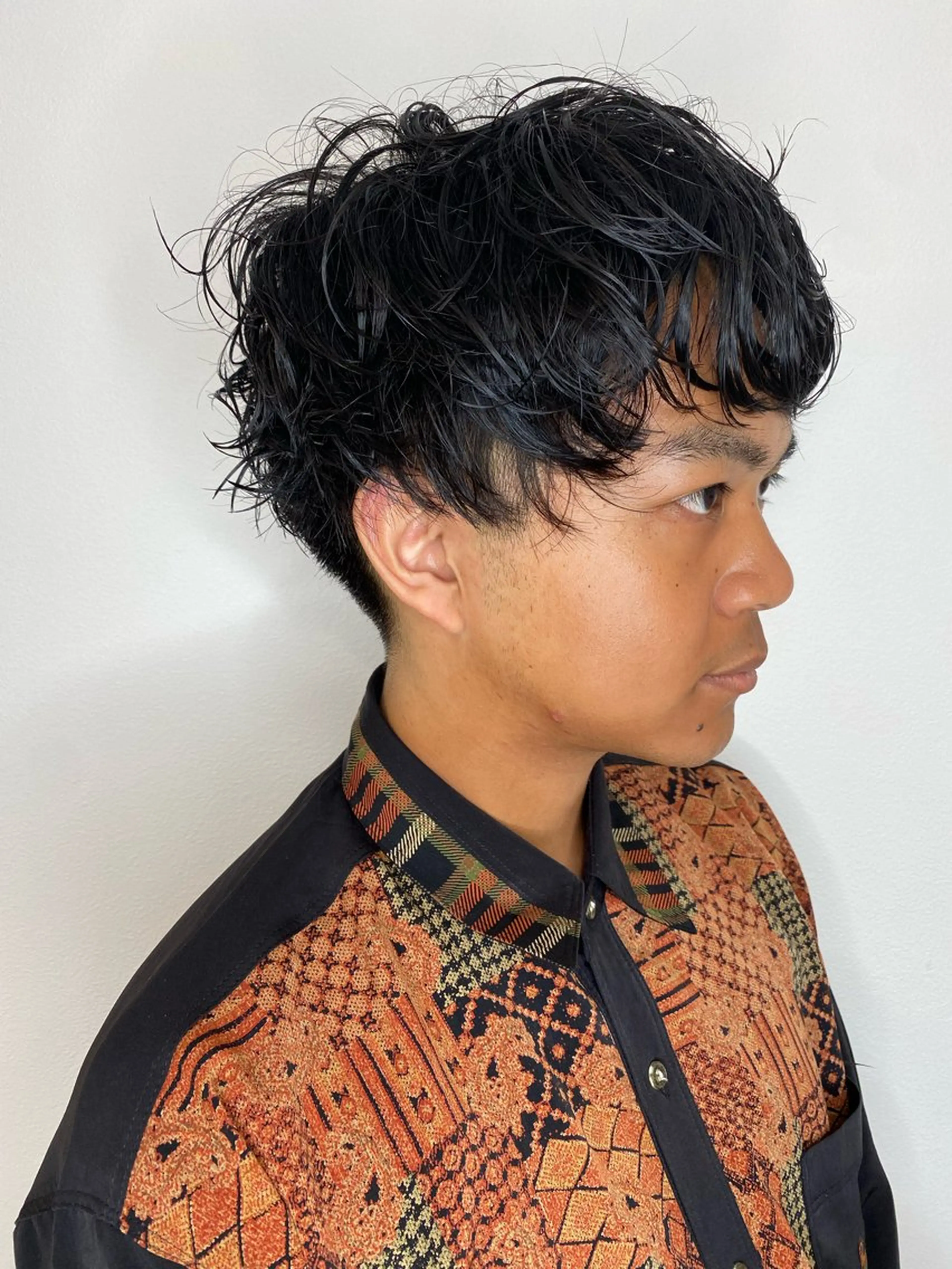 ミディアム パーマ ミディアムパーマ カット パーマ トリートメント ヘアセット Hiroshi ヒロシのヘアスタイル