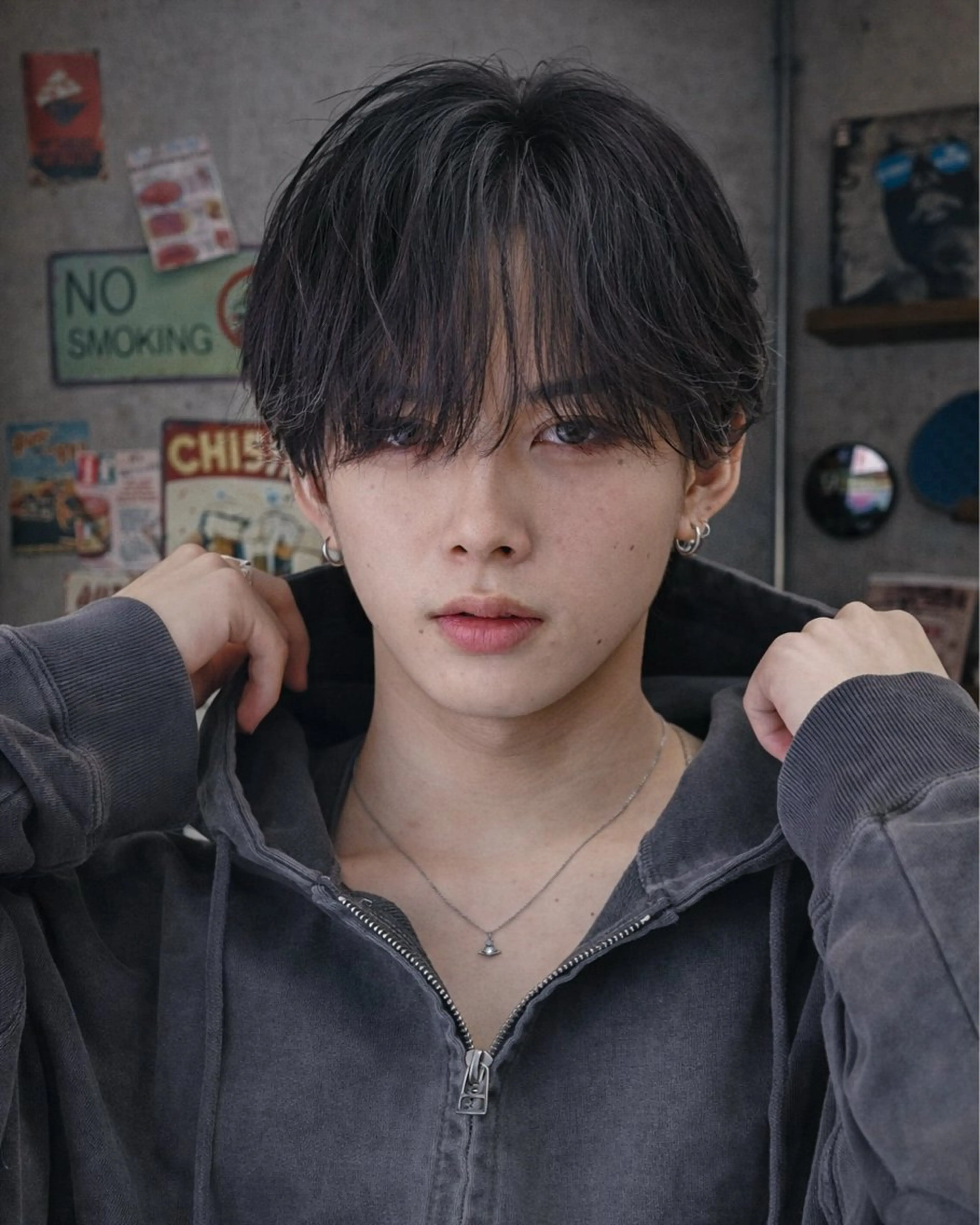 ショート メンズ 曲がる縮毛矯正 🇰🇷りょうのヘアスタイル