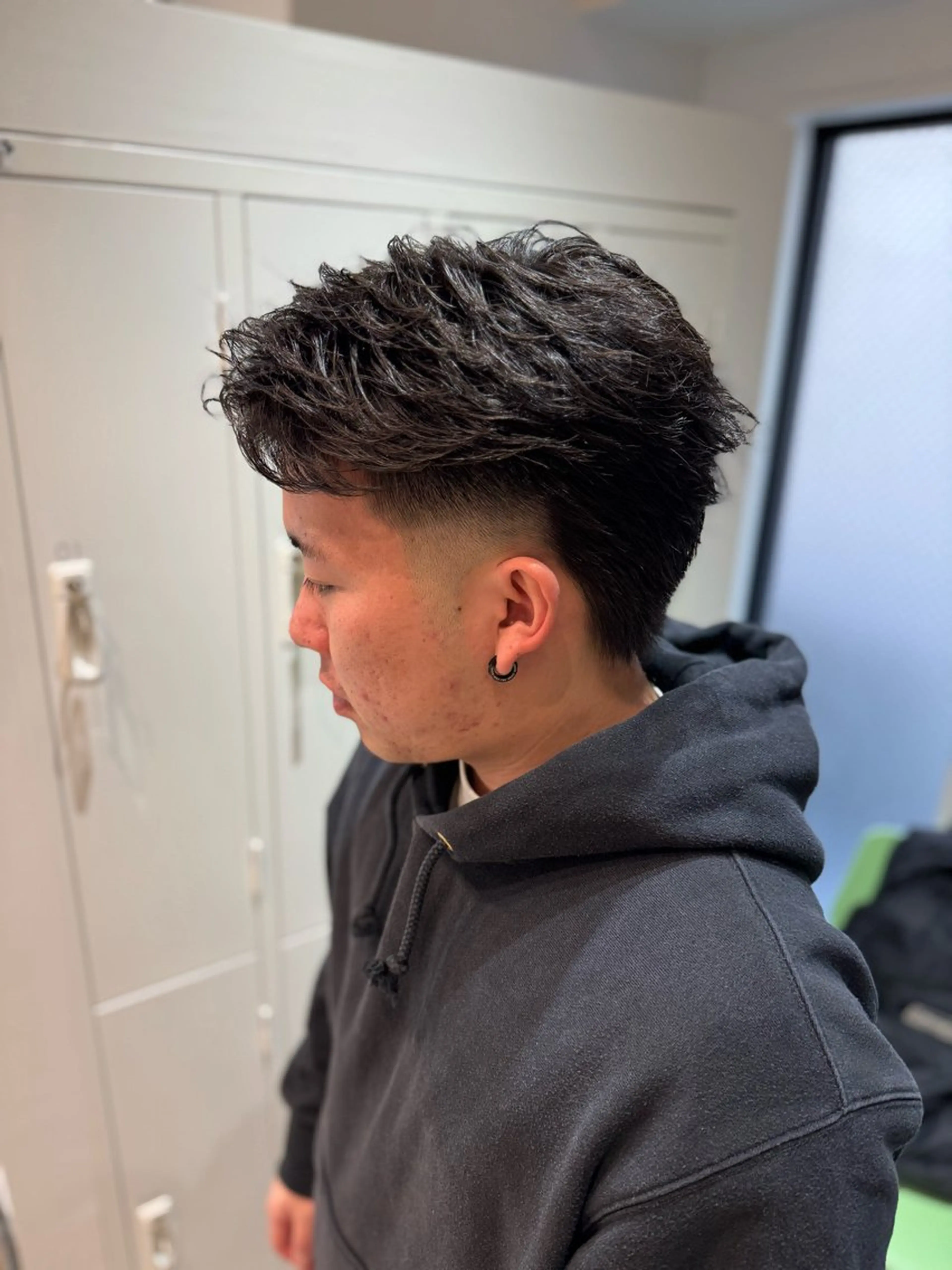 パーマ メンズ フェザーパーマ メンズパーマ スペインカール 波巻きパーマ ニュアンスパーマ カット ヘアカラー 大宮/メンズパーマ 関勇也のヘアスタイル