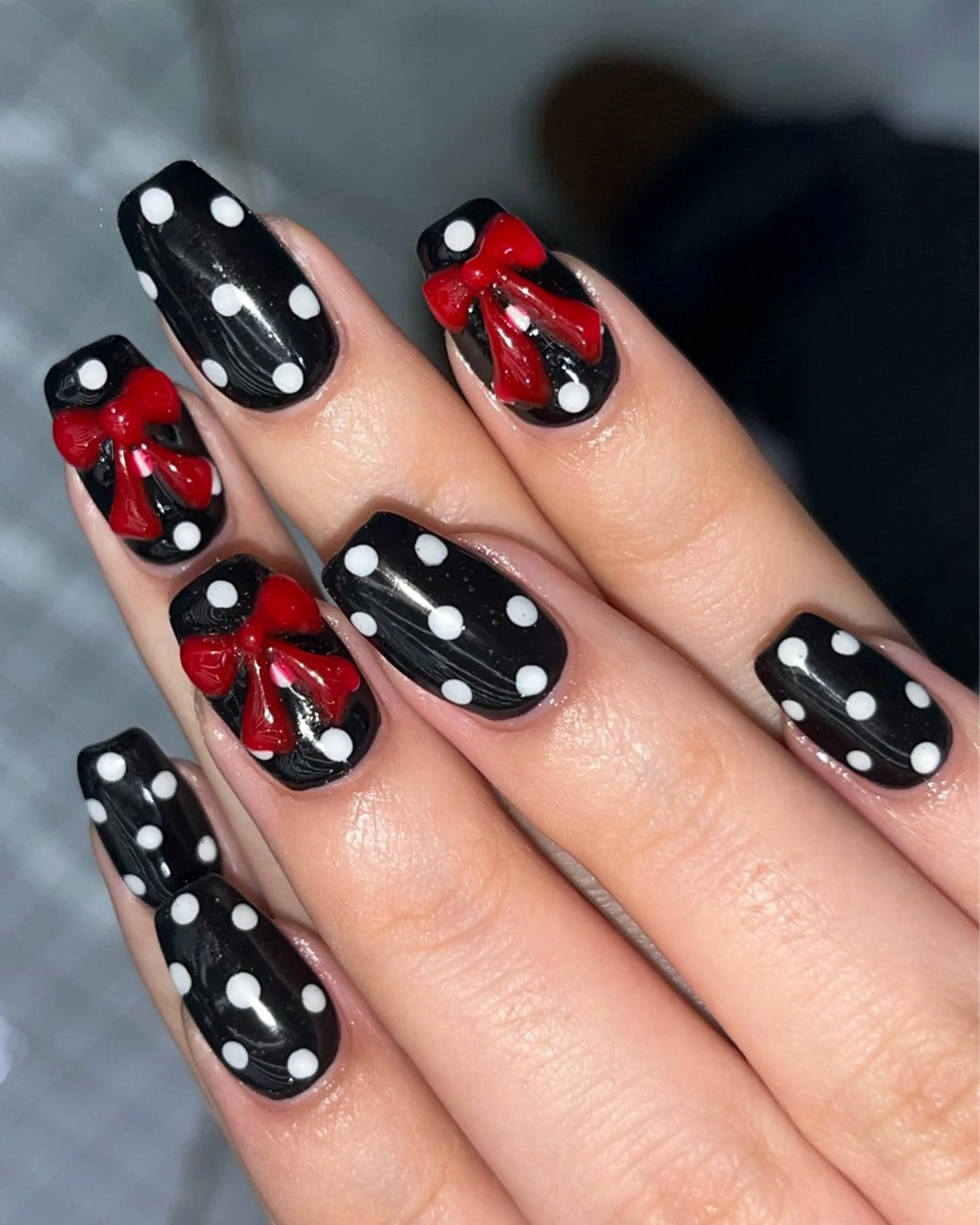 ネイル ドット ジェルネイル ぷっくりネイル リボン 吉祥寺/個性派/ kazuha🩰のヘアスタイル