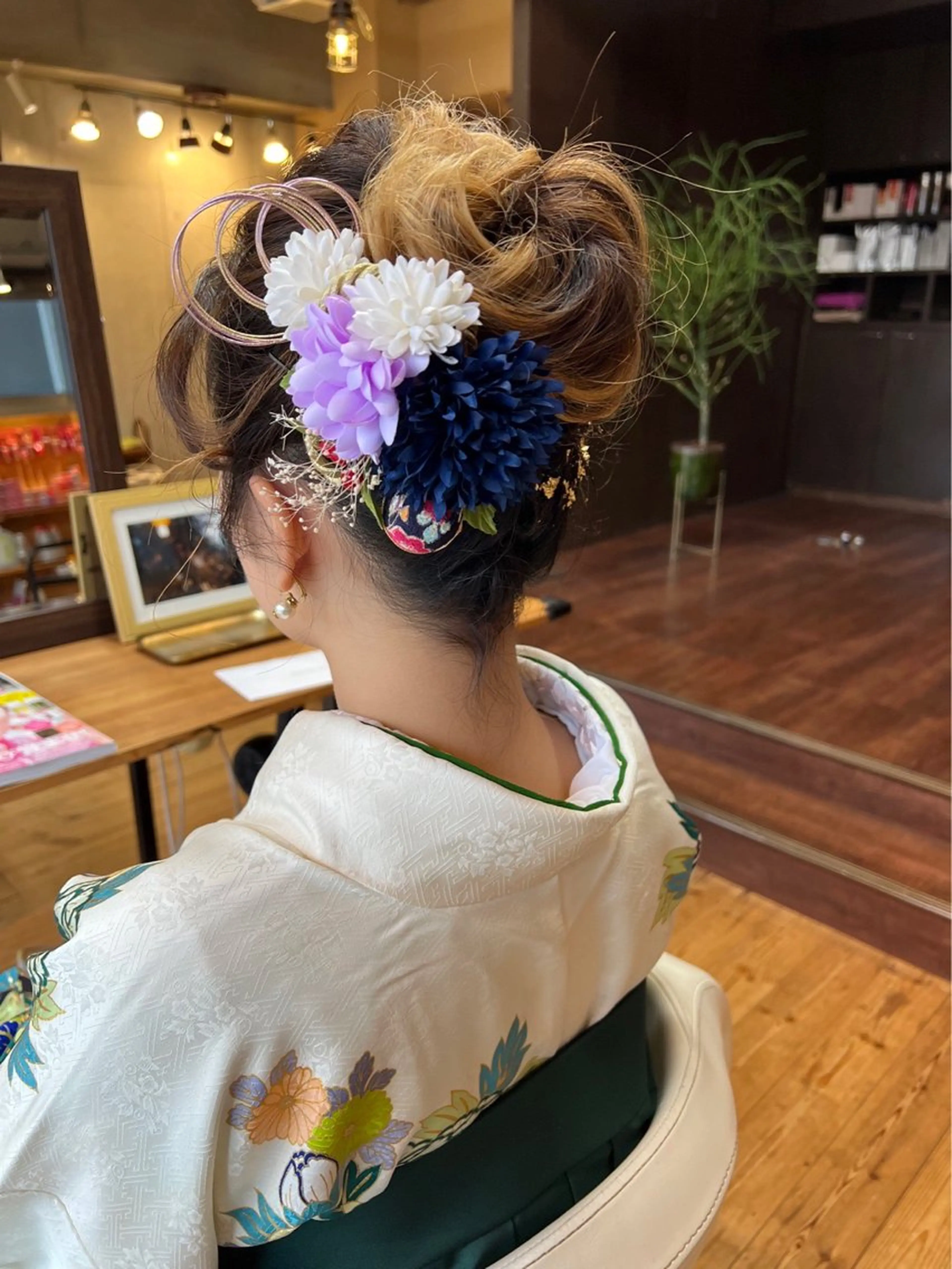 ヘアアレンジ ヘアセット 両国駅徒歩1分⭐️ アイロン仕上げのヘアスタイル