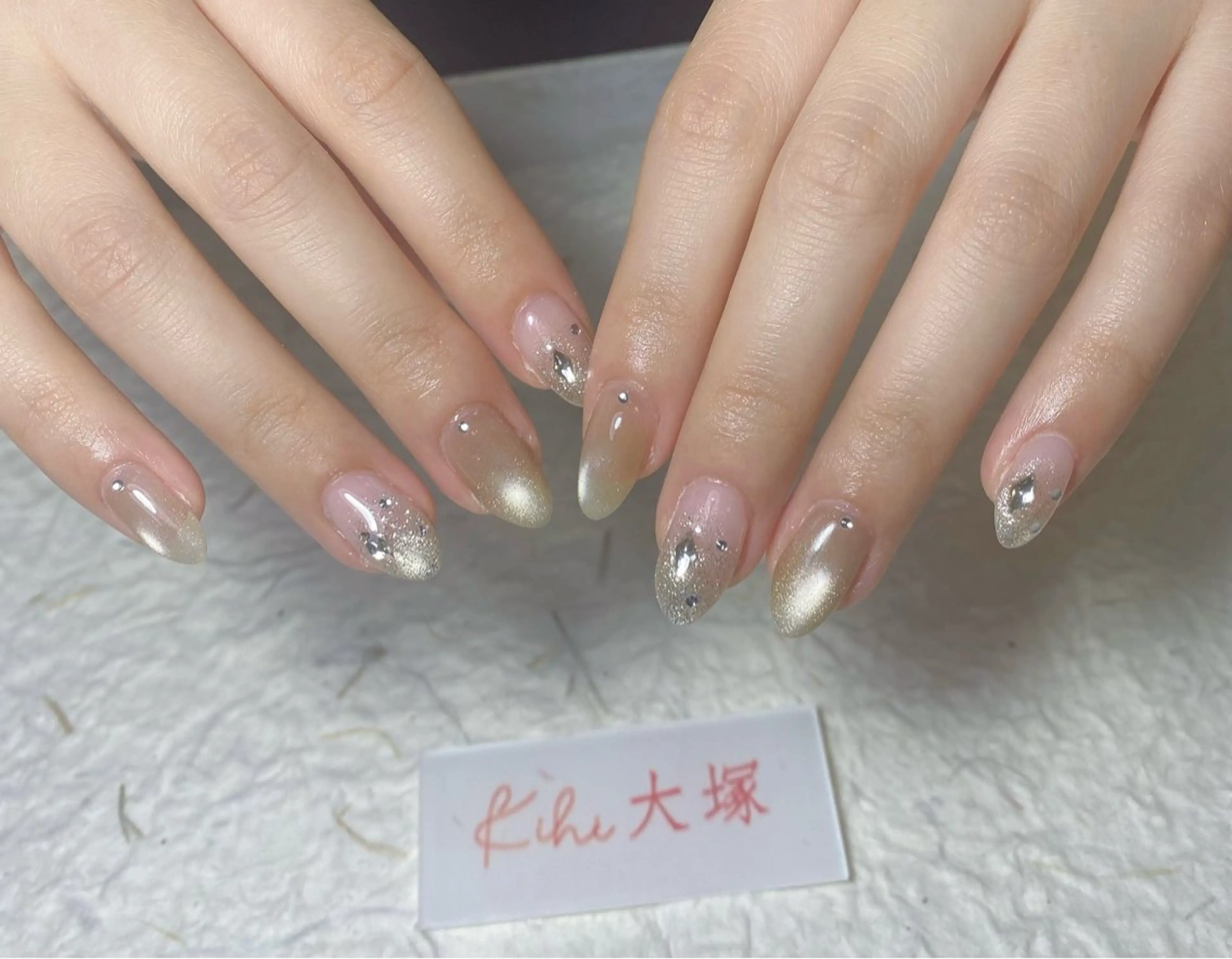 ネイル アートネイル フレンチネイル ジェルネイル グラデーション 韓国ネイル Nail Salon kihi大塚店のネイルデザイン