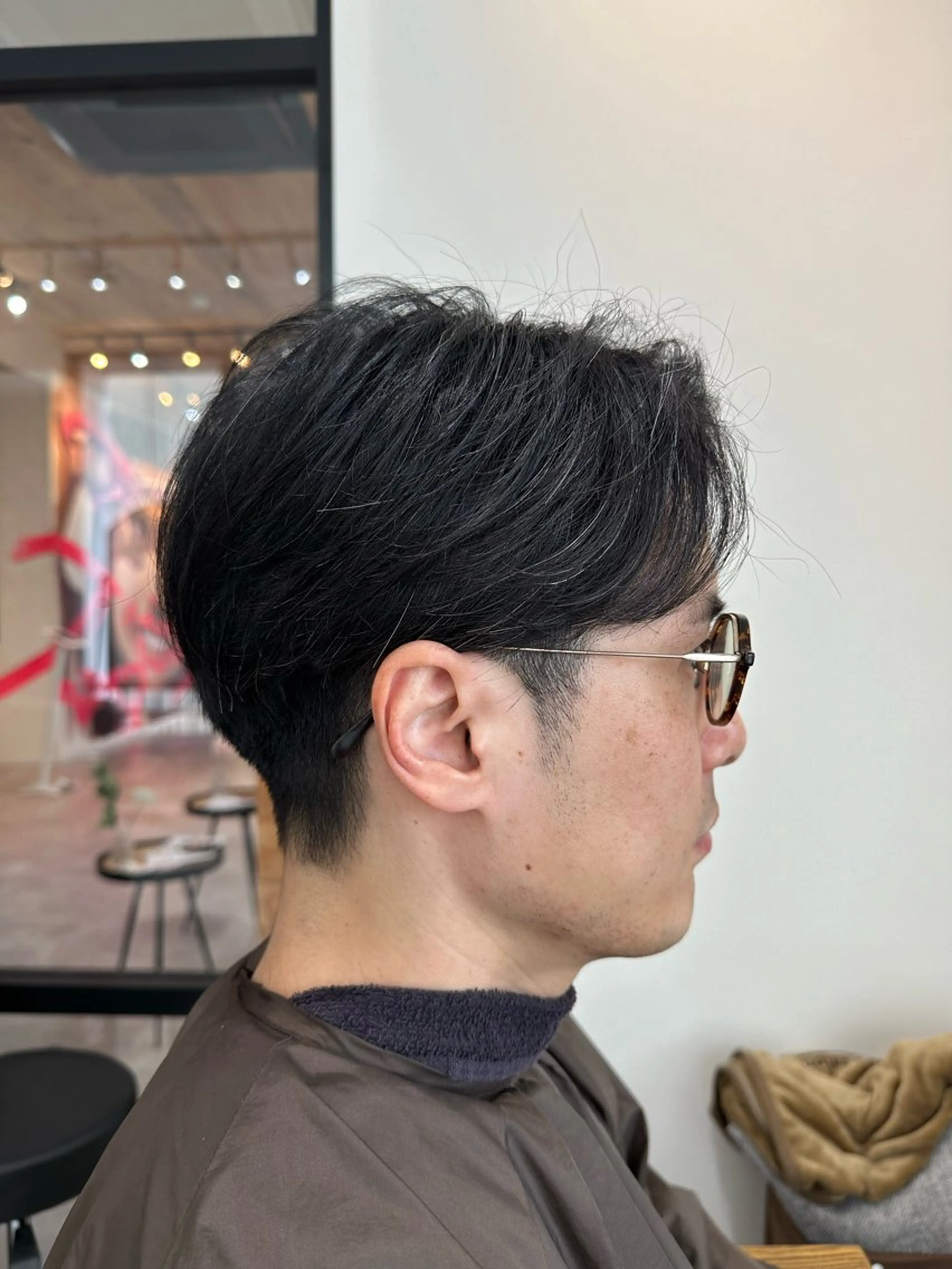 メンズ センターパート ツーブロック カット JAM吉祥寺所属・メンズカット クドウユウキのヘアスタイル