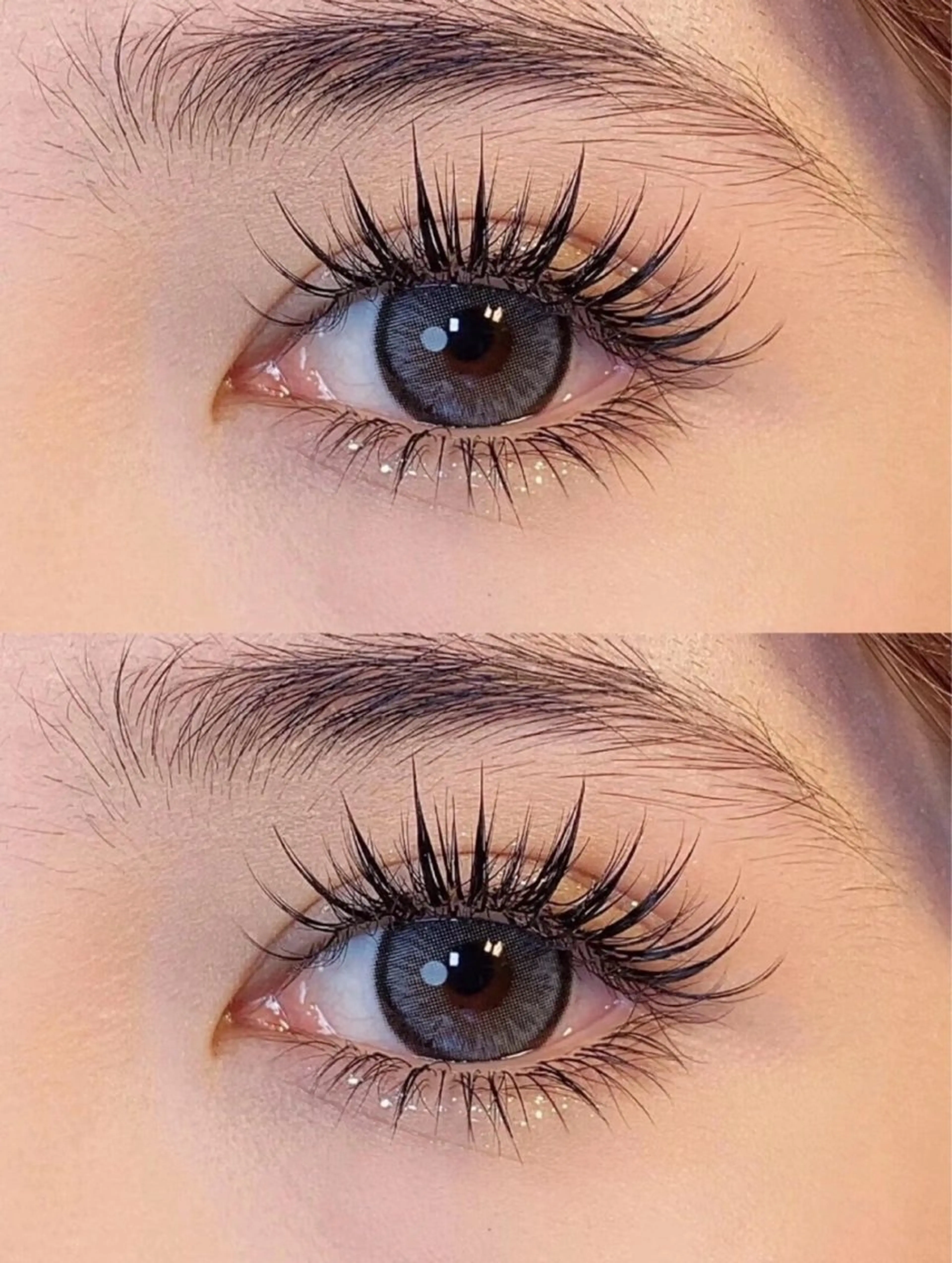 マツエク・マツパ 束感まつ毛 ワンホンマツエク エミ 💜のマツエク・マツパデザイン