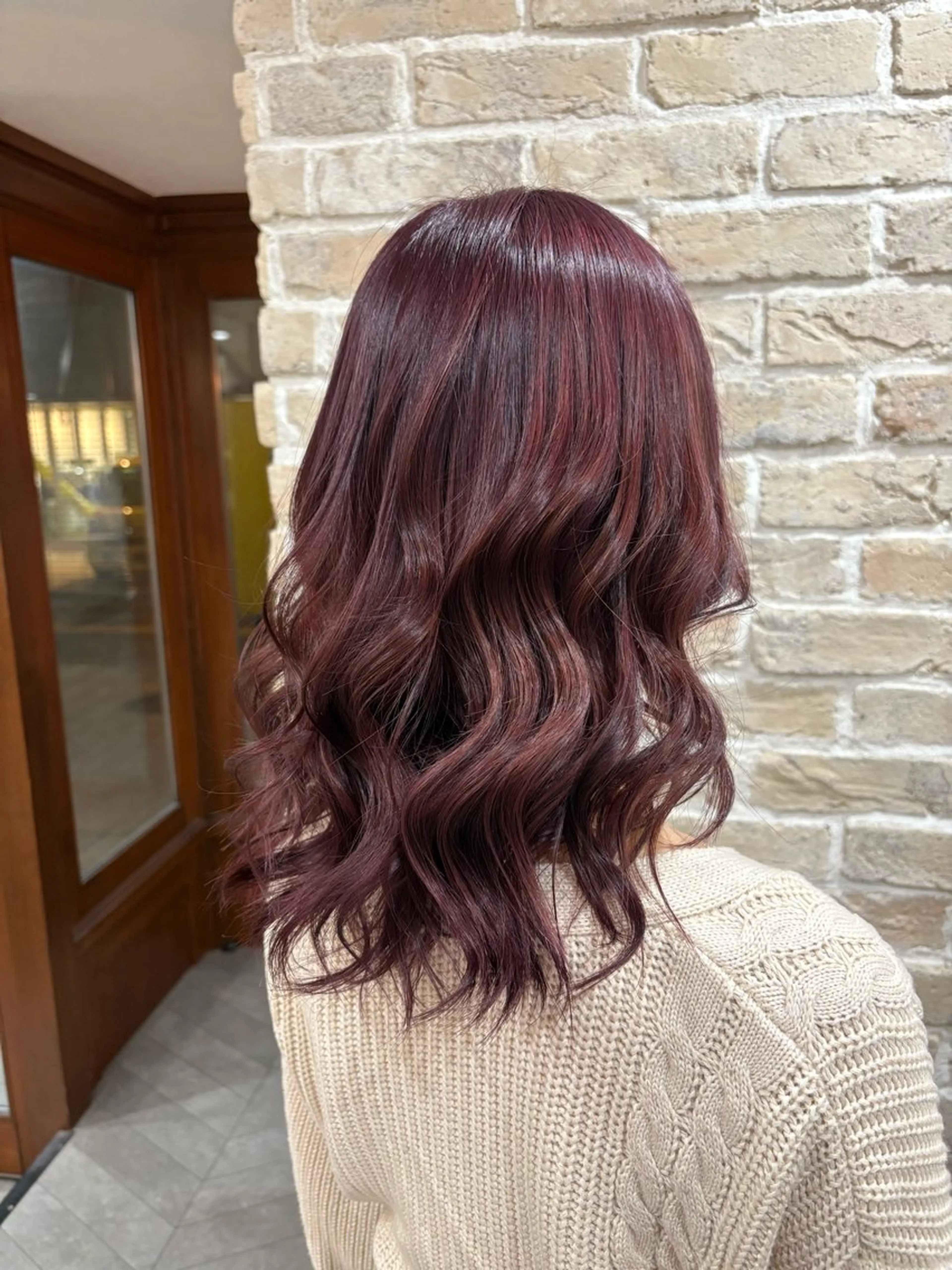 ミディアム カラー 堀 のえかのヘアスタイル