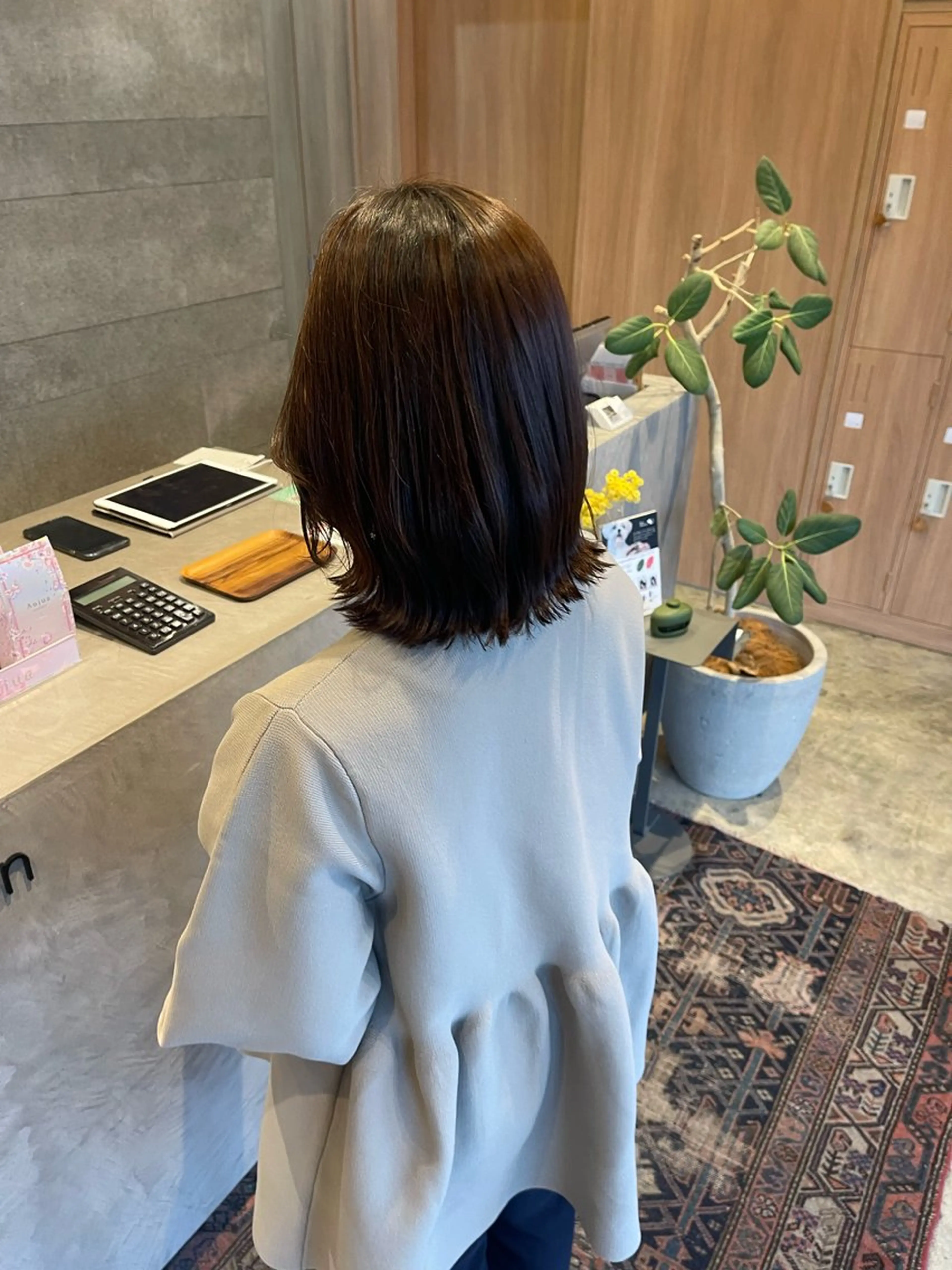 ミディアム 守田 晏奈のヘアスタイル