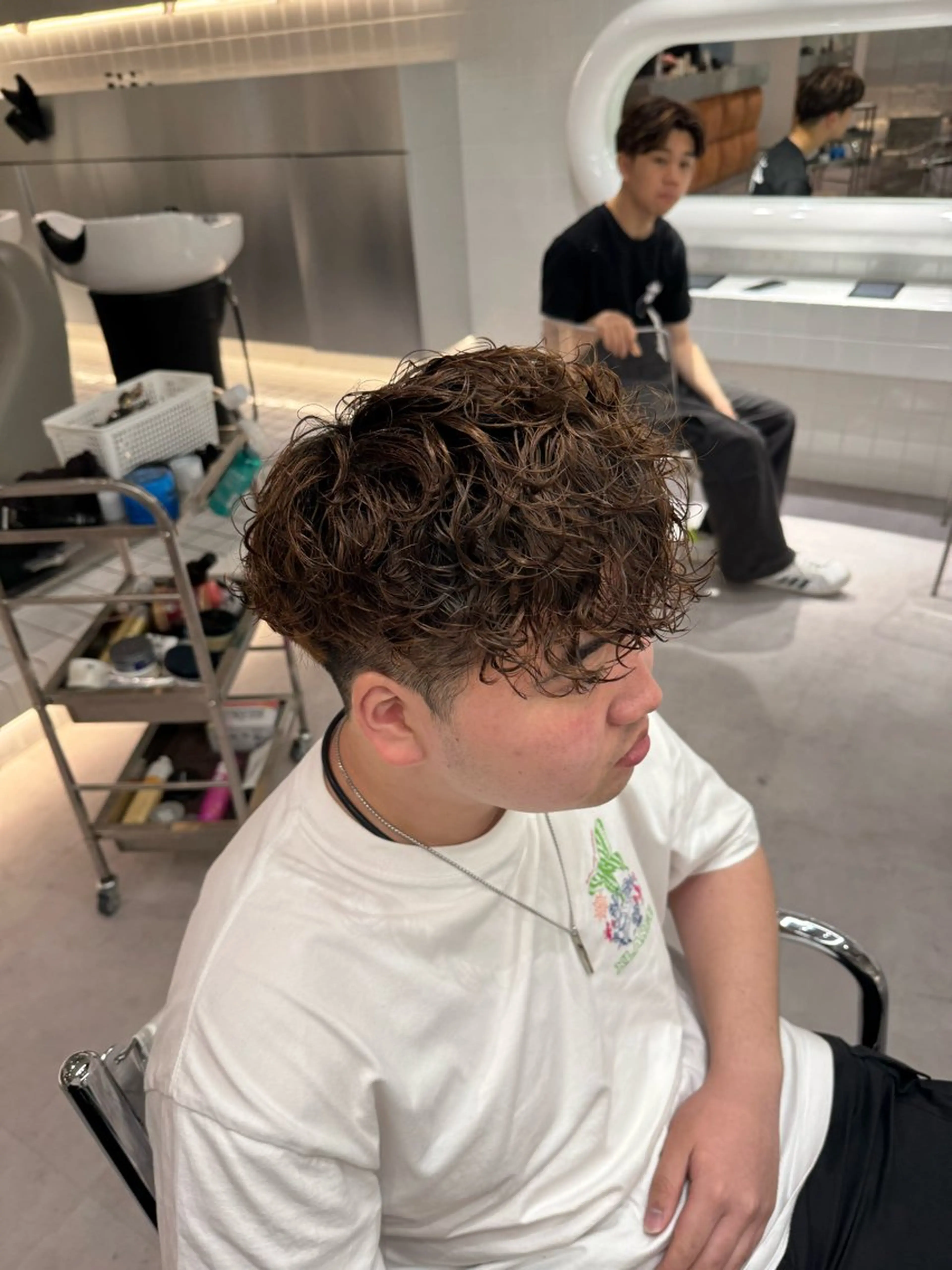 パーマ メンズ スペインカール ブリーチ/パーマ特化 片平和寿のヘアスタイル