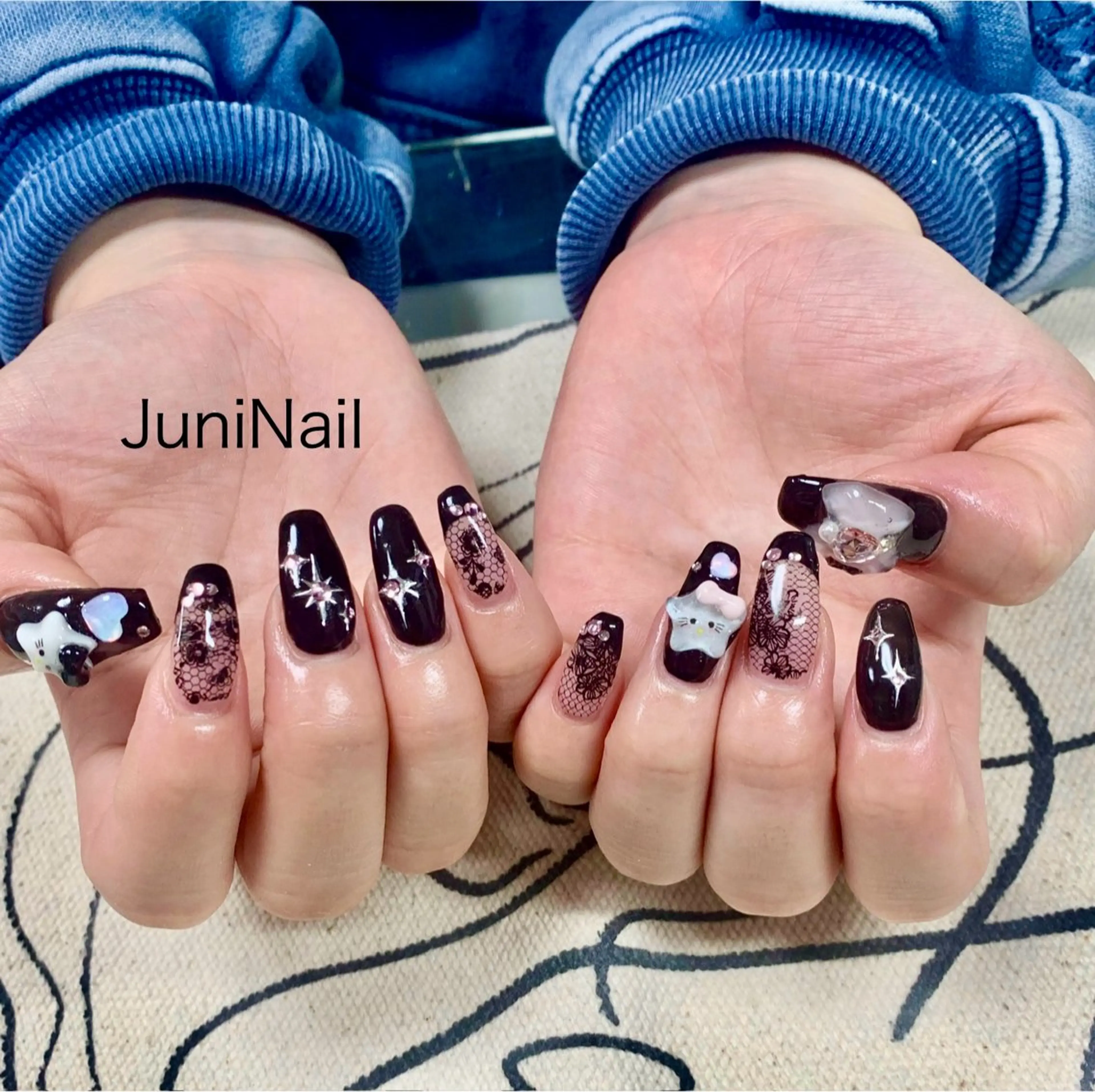 ネイル クリアネイル 成人式 氷ネイル・うるうるネイル 韓国ネイル ミラーネイル ハンドネイル JuniNail 주니네일🇰🇷suのネイルデザイン