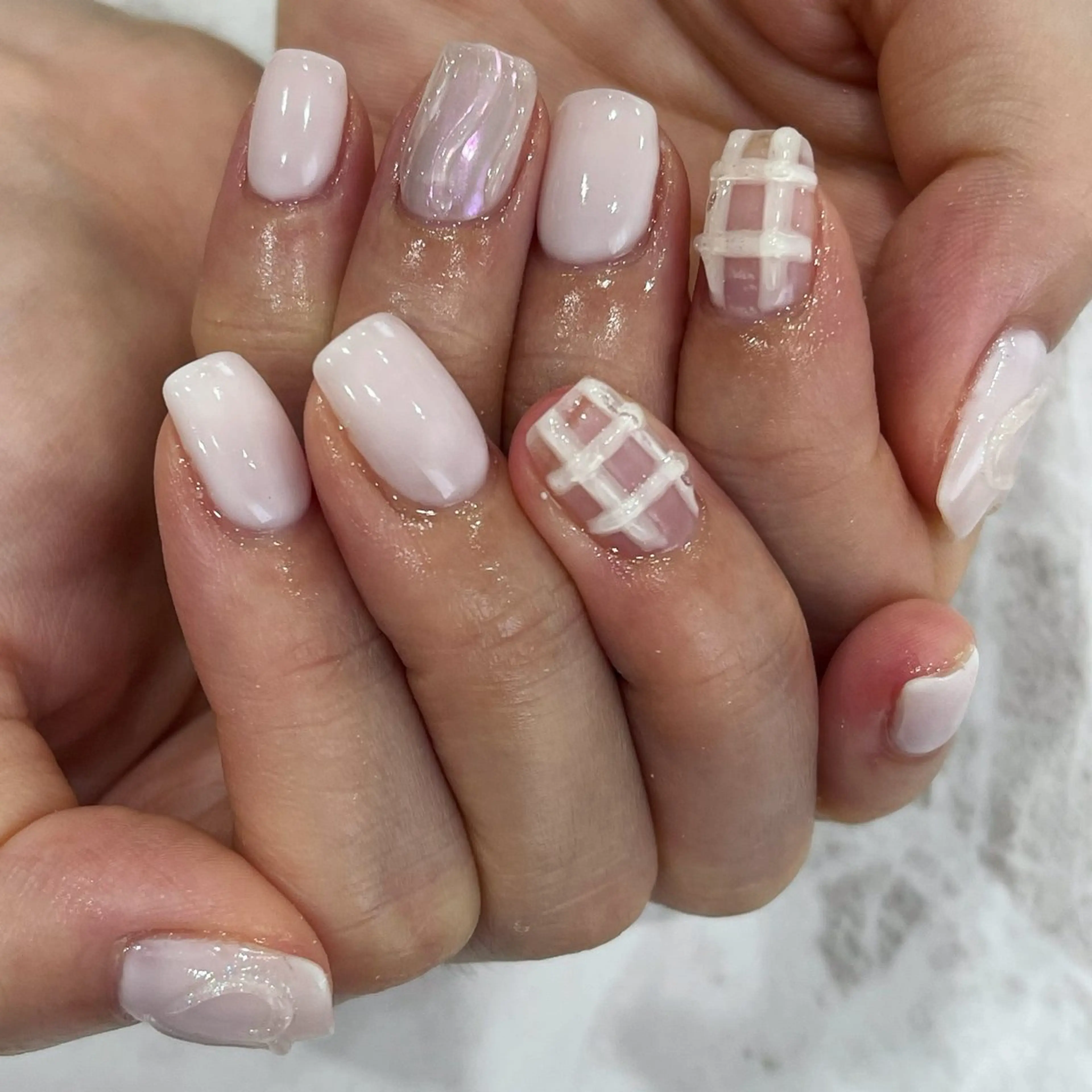 ネイル ハンドネイル r'e blanc wakaのネイルデザイン
