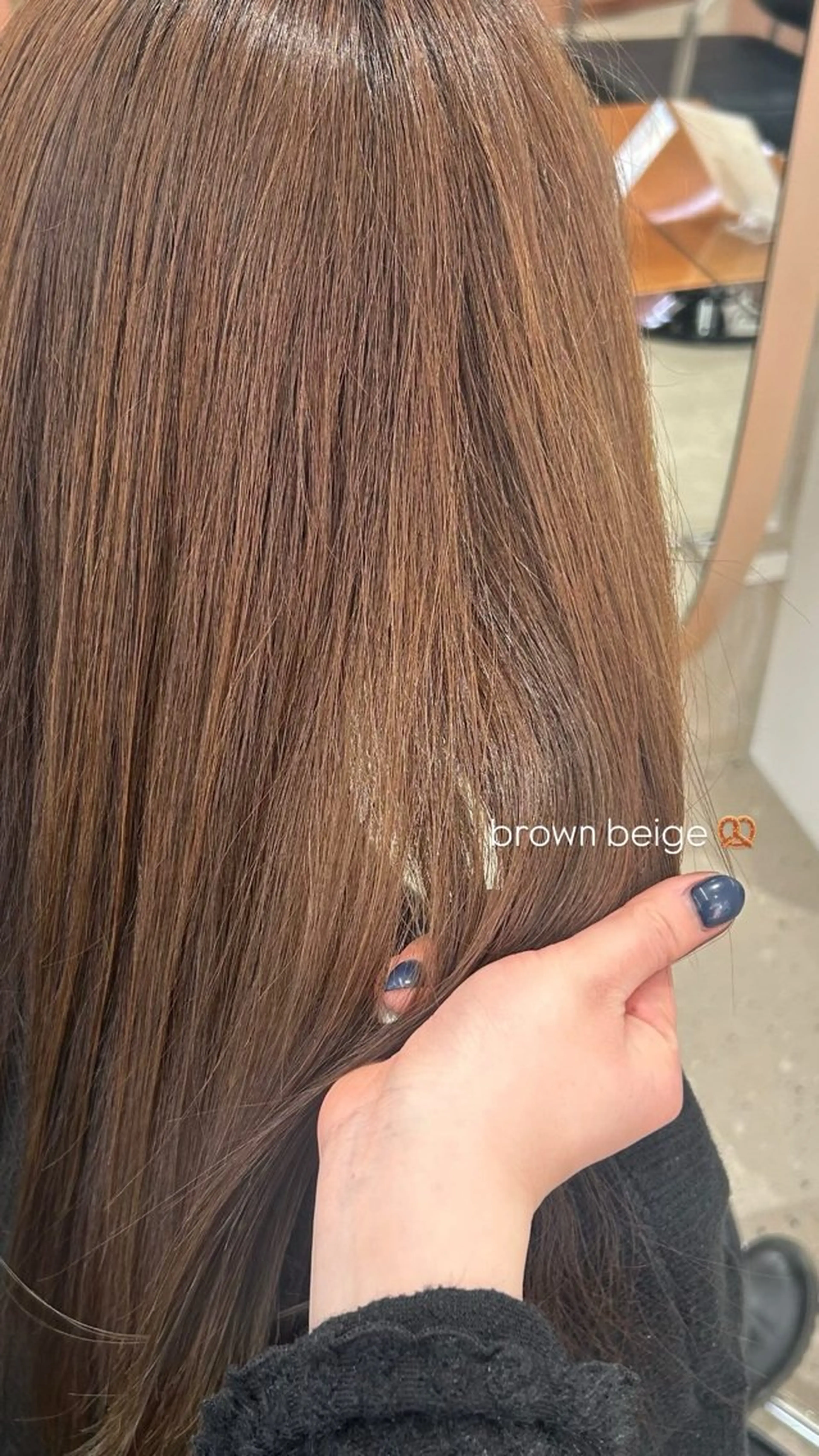 カラー ベージュカラー ブラウンカラー ブラウンベージュ 高橋 芹奈 /梅田 ／茶屋町/髪質改善のヘアスタイル