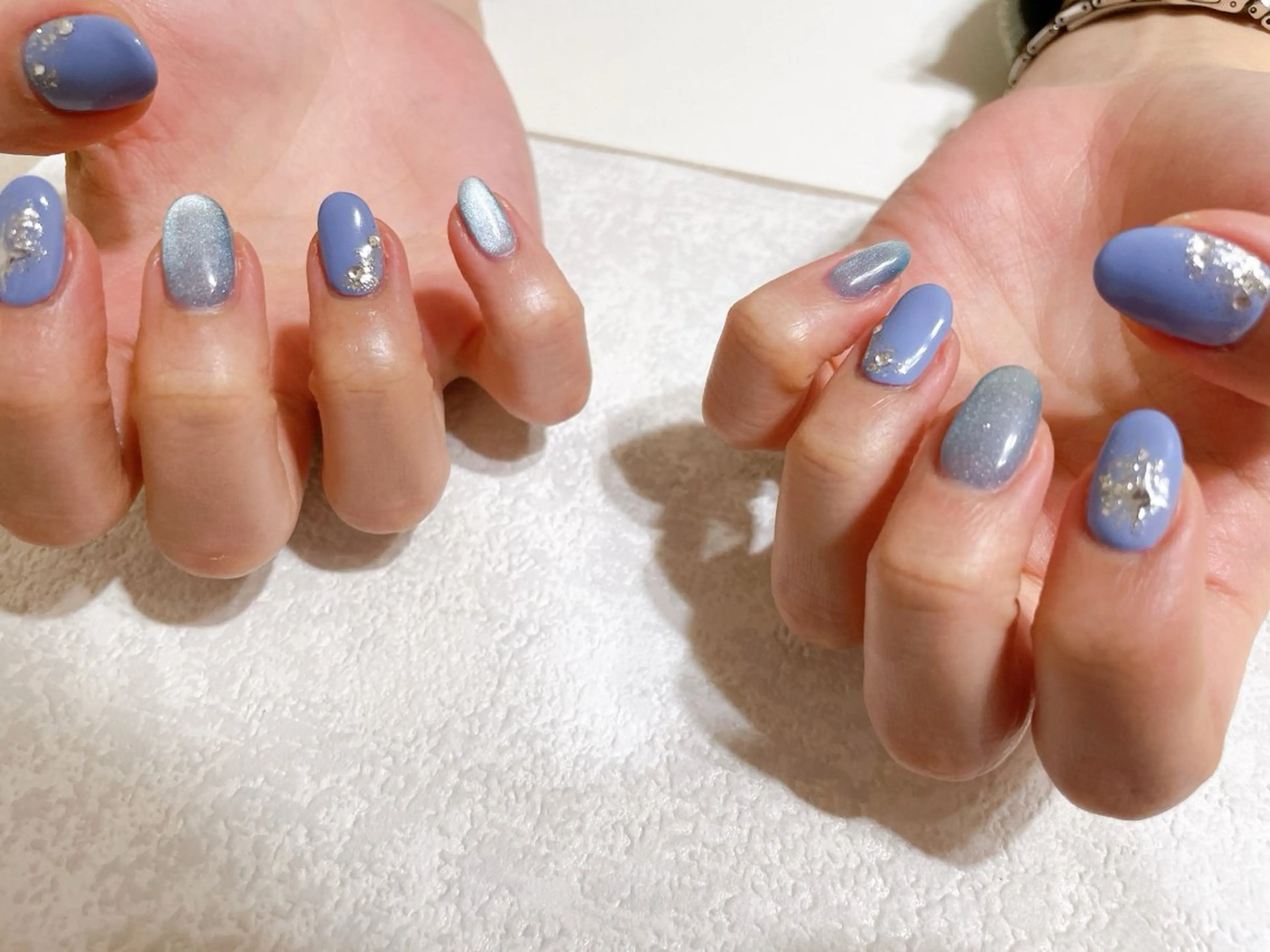 ネイル ジェルネイル 韓国ネイル パラジェル 冬ネイル ハンドネイル kikinail 溝の口のネイルデザイン