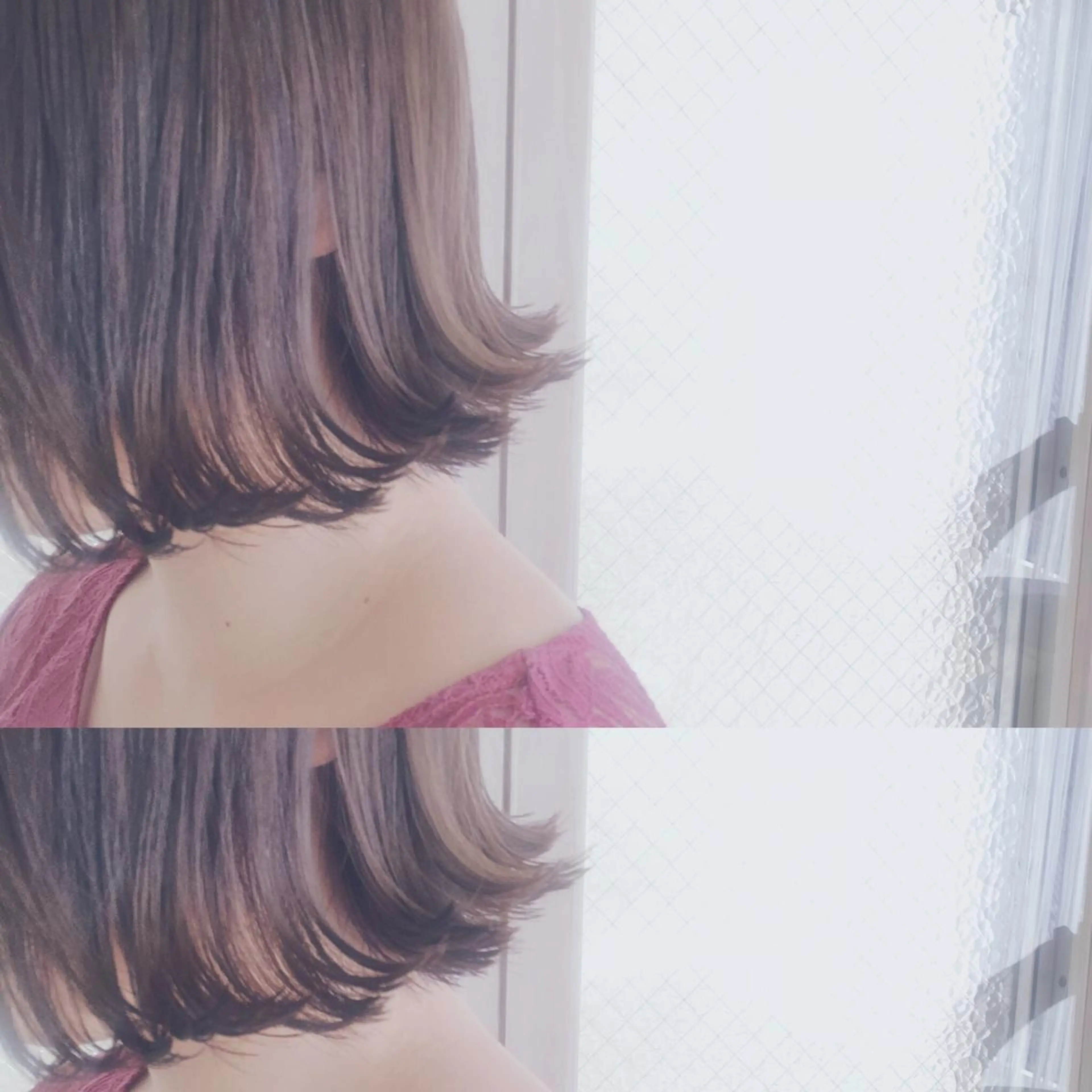 ショート カラー パーマ ヘアアレンジ 切りっぱなしボブ アッシュ ハイライトカラー インナーカラー ボブ 推し活専用 【派手髪】飯野ゆかりのヘアスタイル