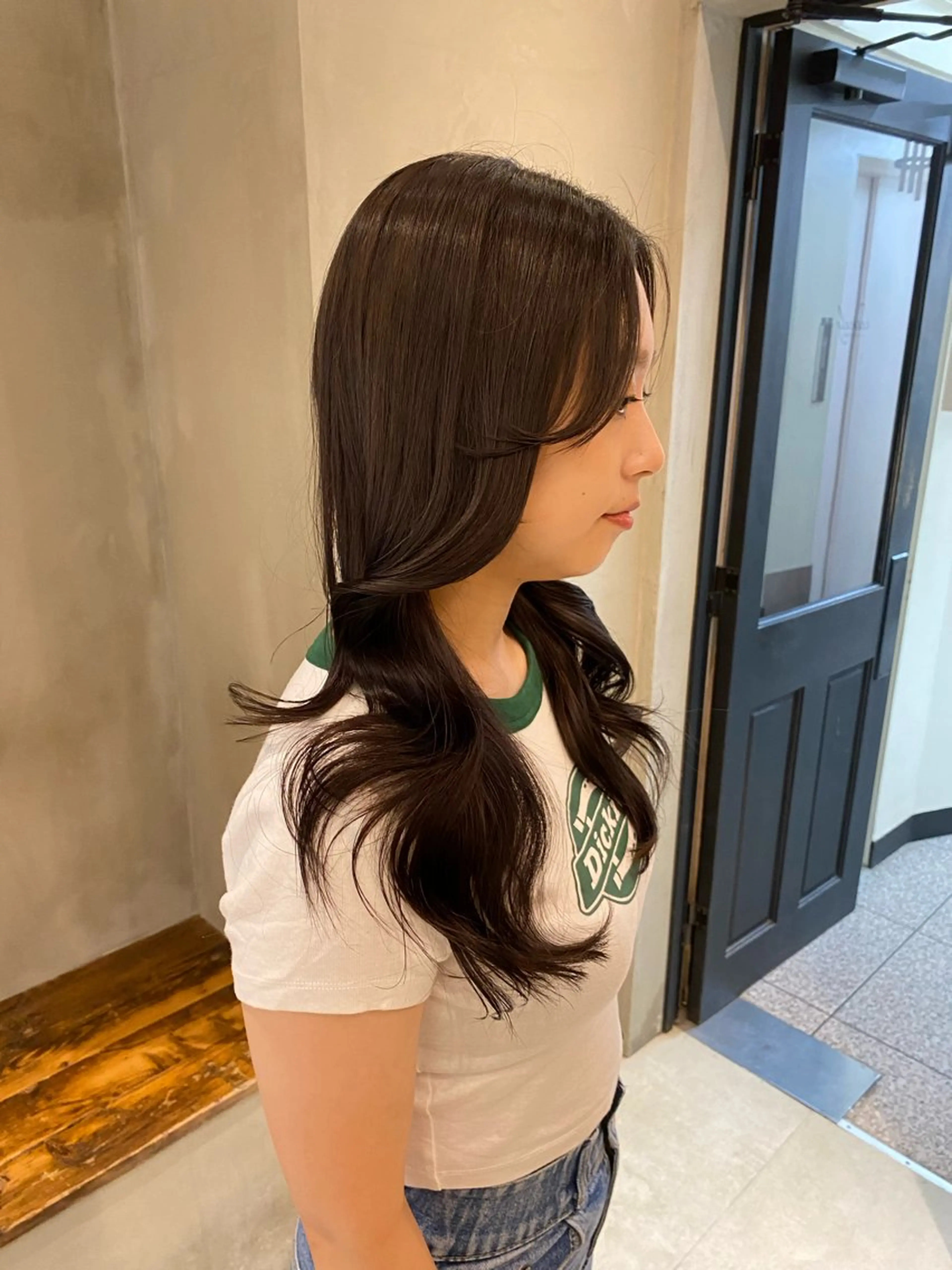 セミロング カット ヘアカラー トリートメント 顔周りcut・ご相談 ＝新宿しずく🇰🇷のヘアスタイル