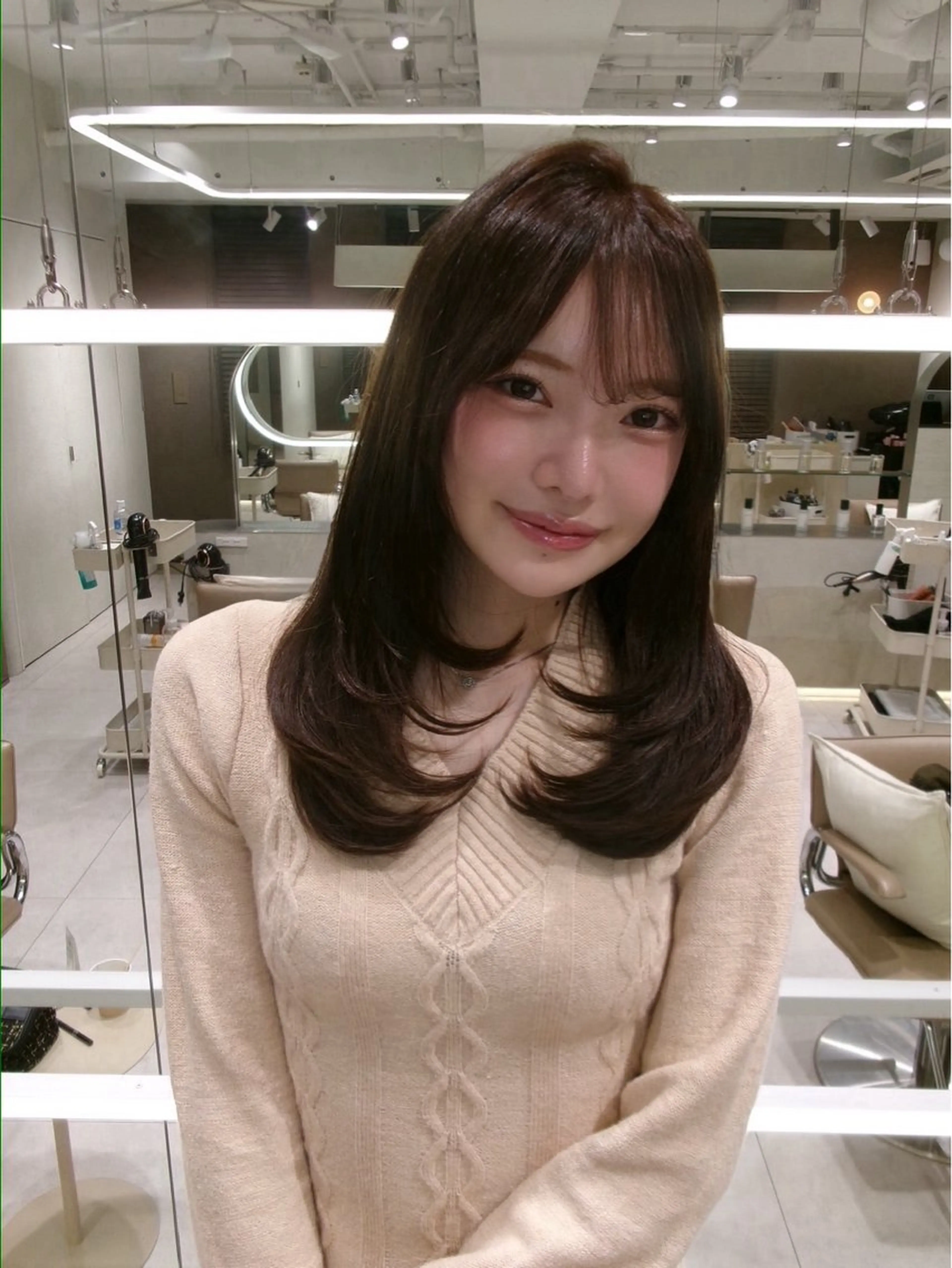 セミロング カラー 乃天 ﾉｱのヘアスタイル