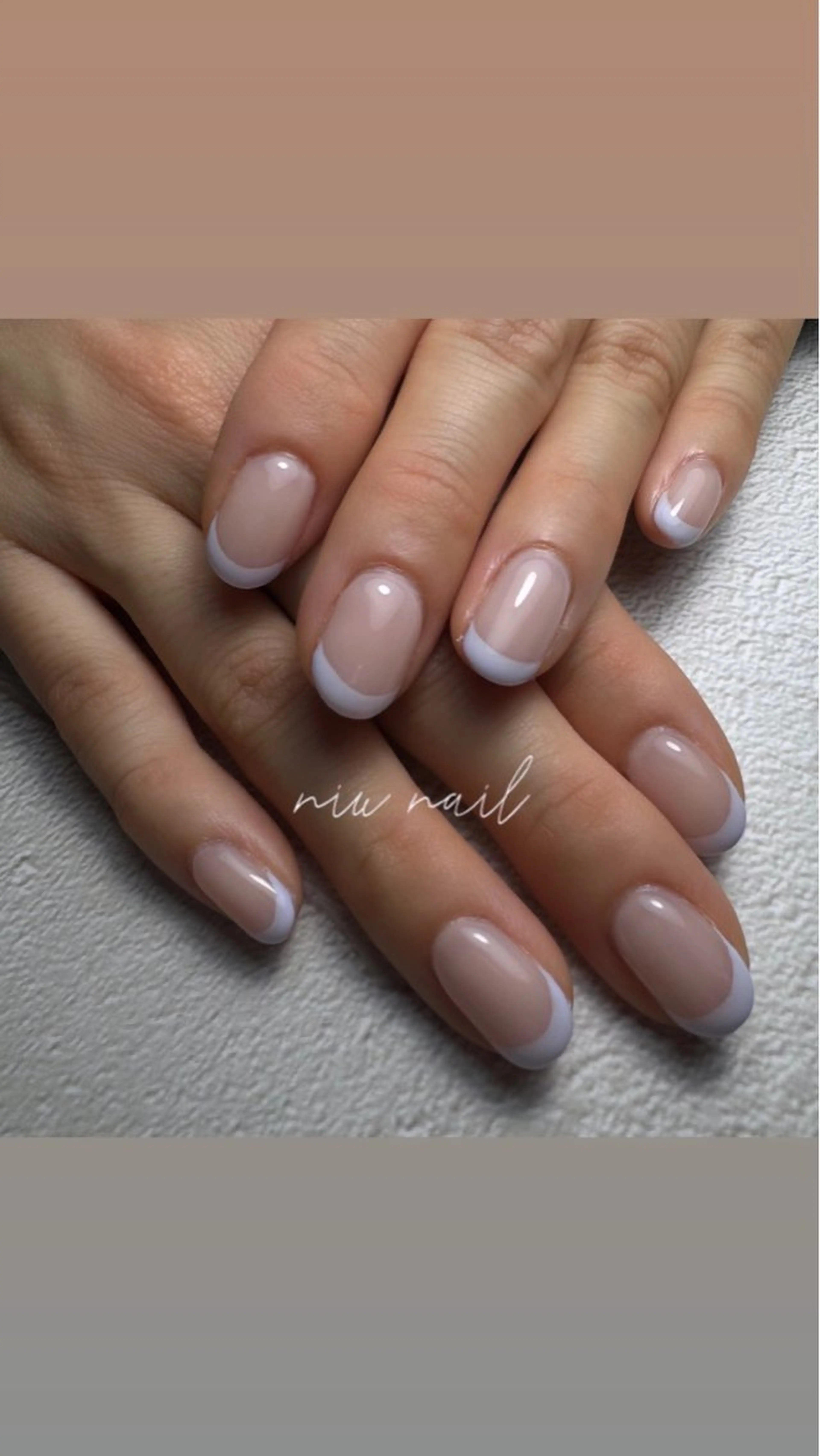ネイル フレンチネイル パステルネイル nail salon niuのネイルデザイン