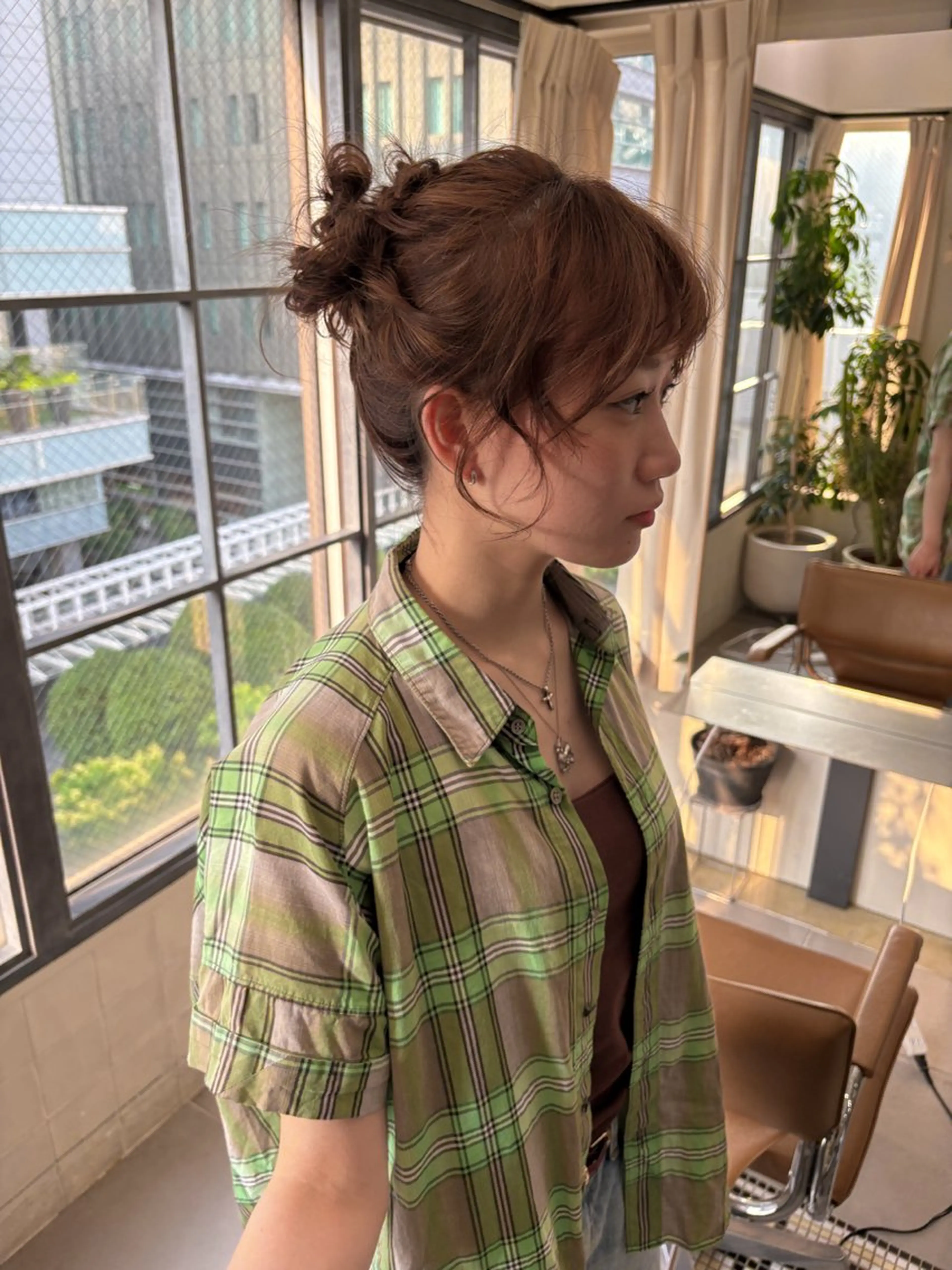 ヘアアレンジ レイヤーカット🐩 透明感カラー モカのヘアスタイル