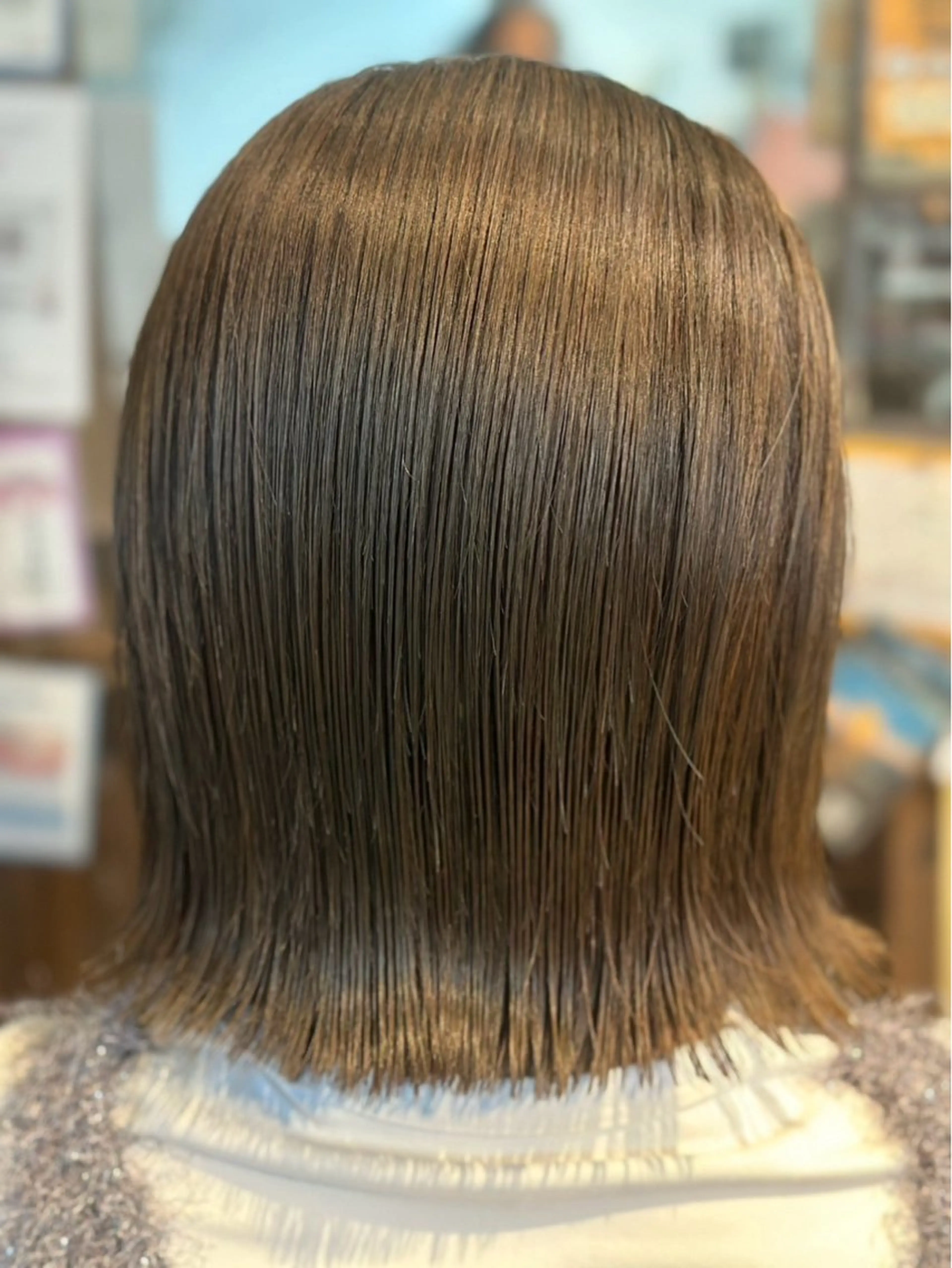 ミディアム パーマ 髪質改善 biss flare /seyoのヘアスタイル