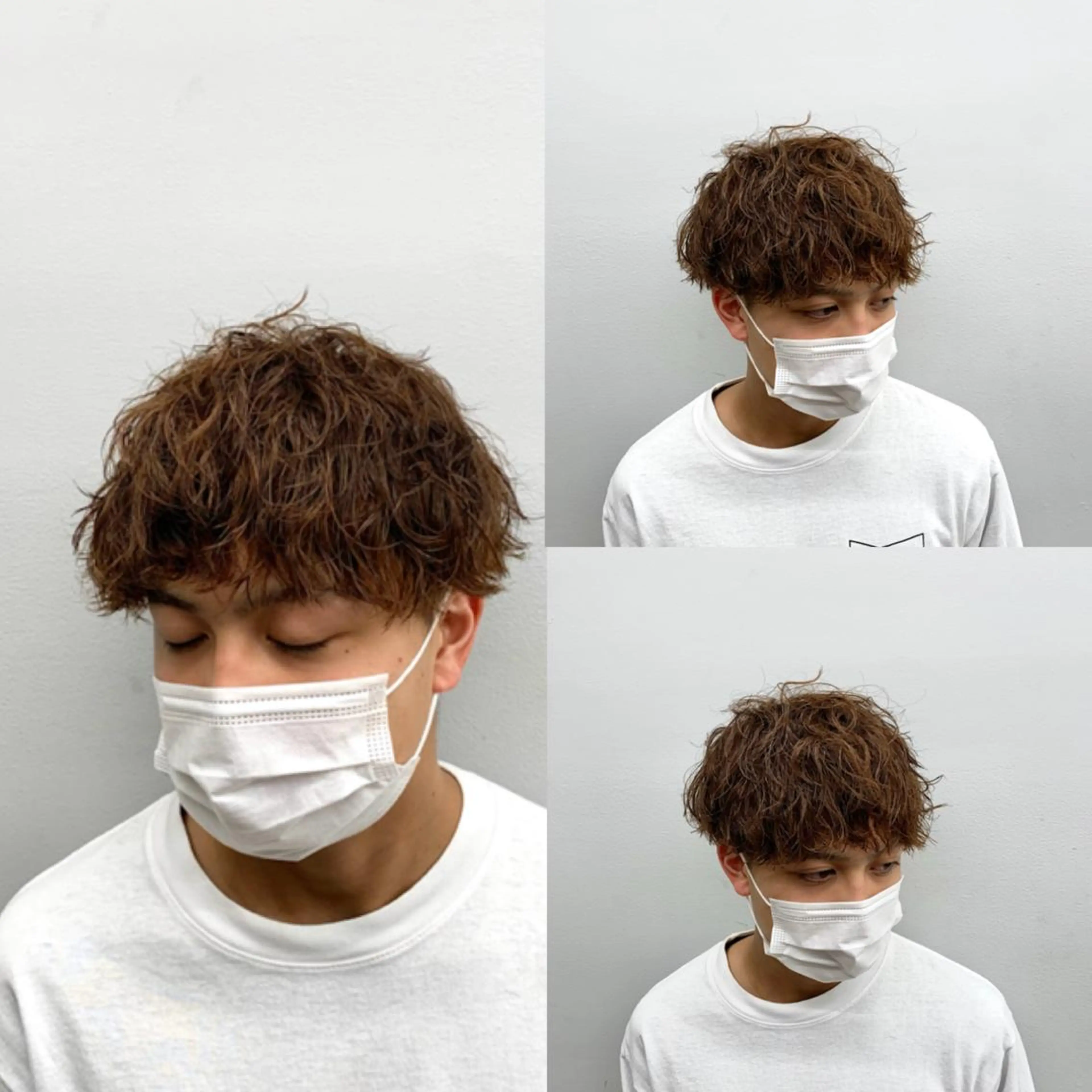 ショート メンズ カルマパーマ メンズパーマ メンズ特化美容師/ 新井　洸太のヘアスタイル