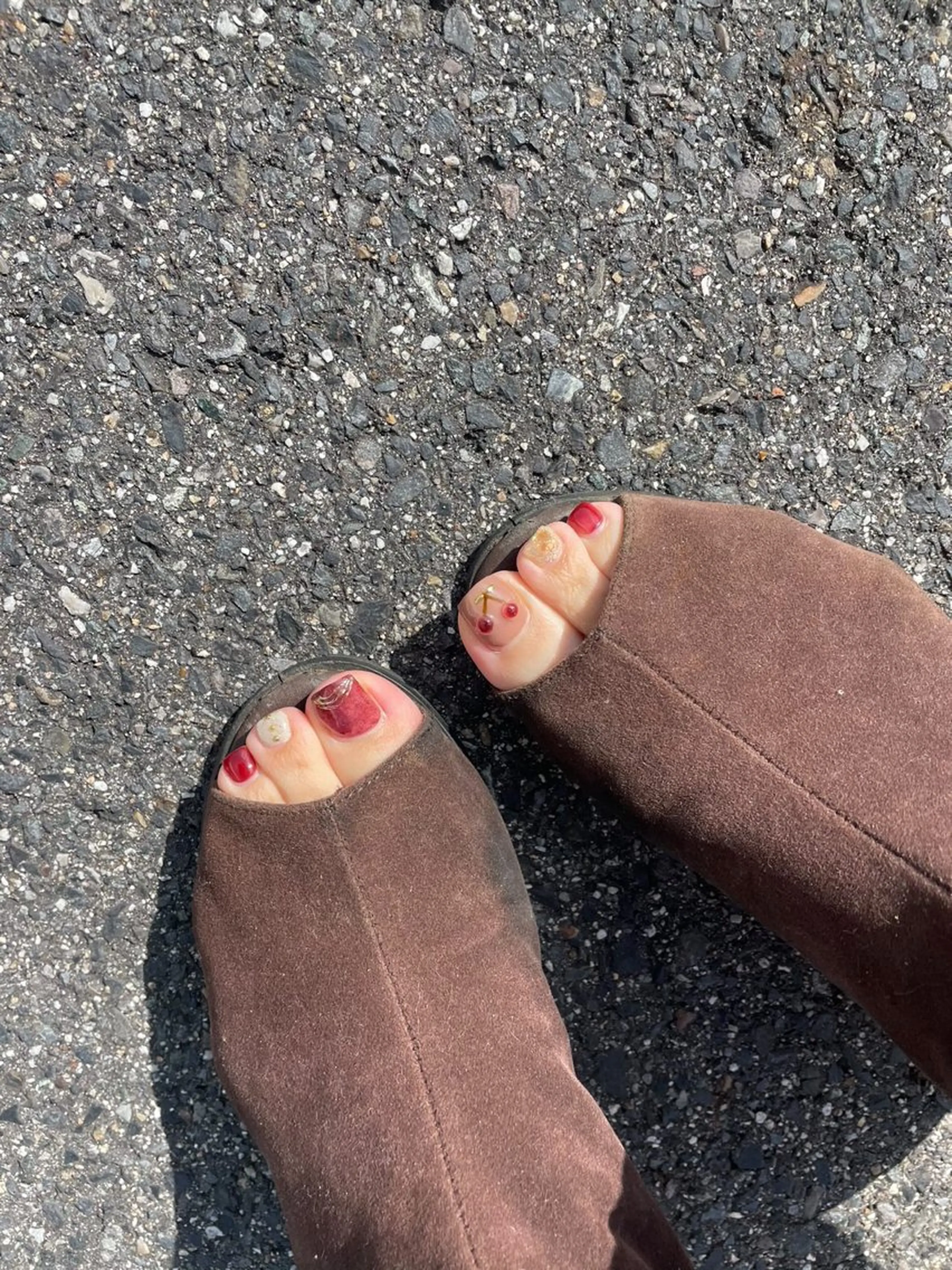 ネイル フットネイル K Aのネイルデザイン