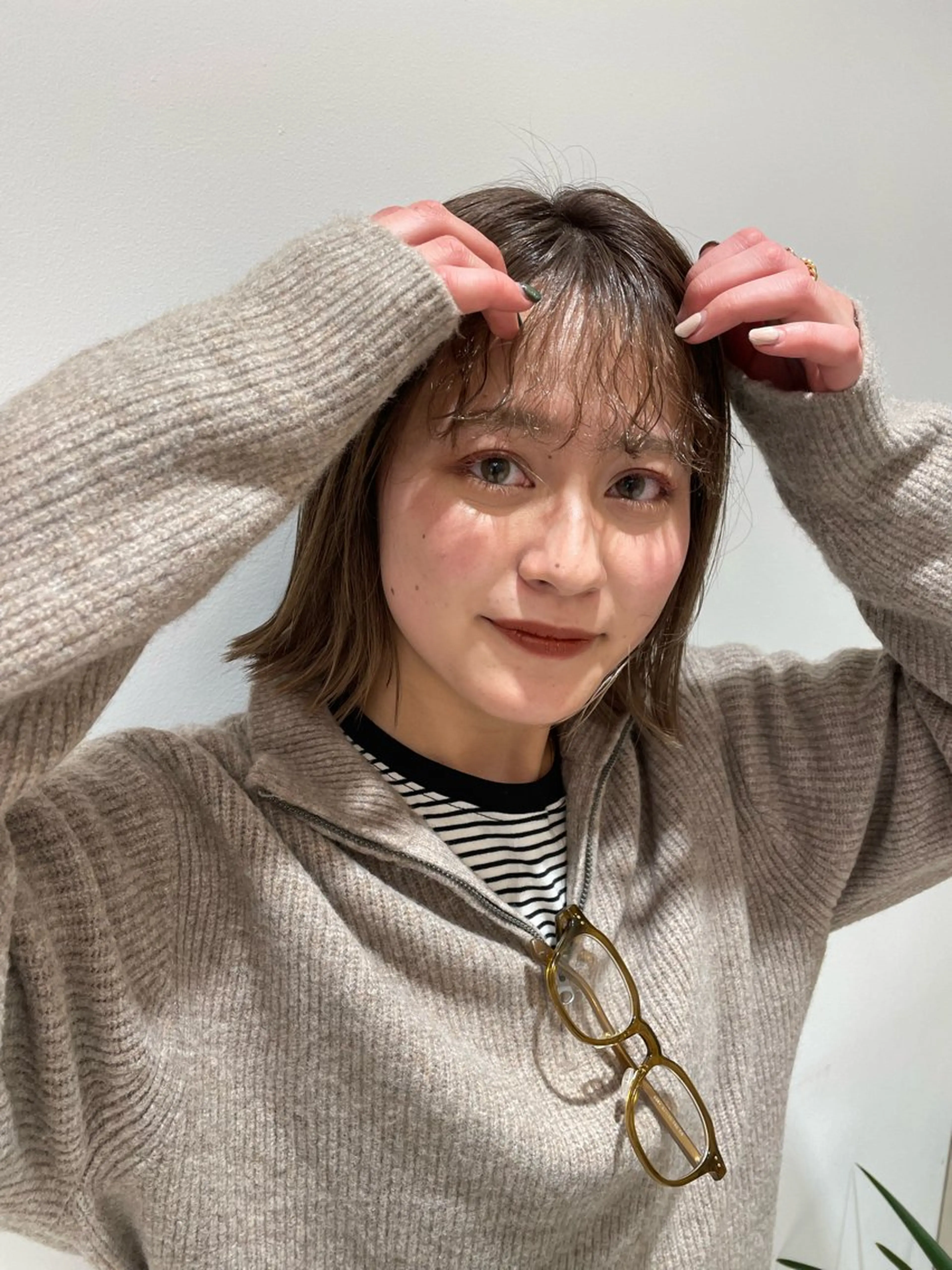 ミディアム カラー ヘアカラー ❄️ゆき ❄️のヘアスタイル