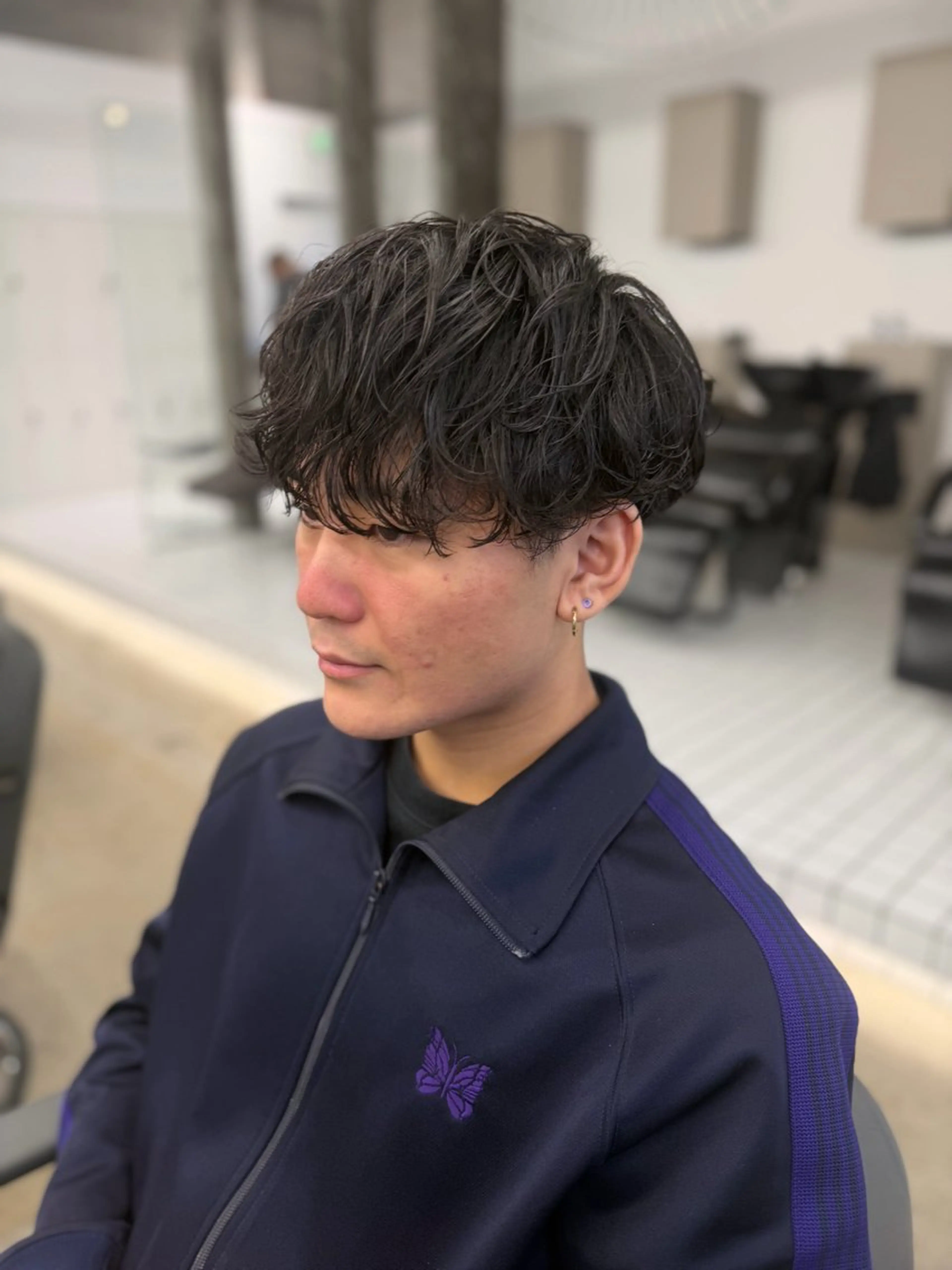 パーマ メンズ カット パーマ パーマ特化/フェザー パーマシャドウ/真生のヘアスタイル