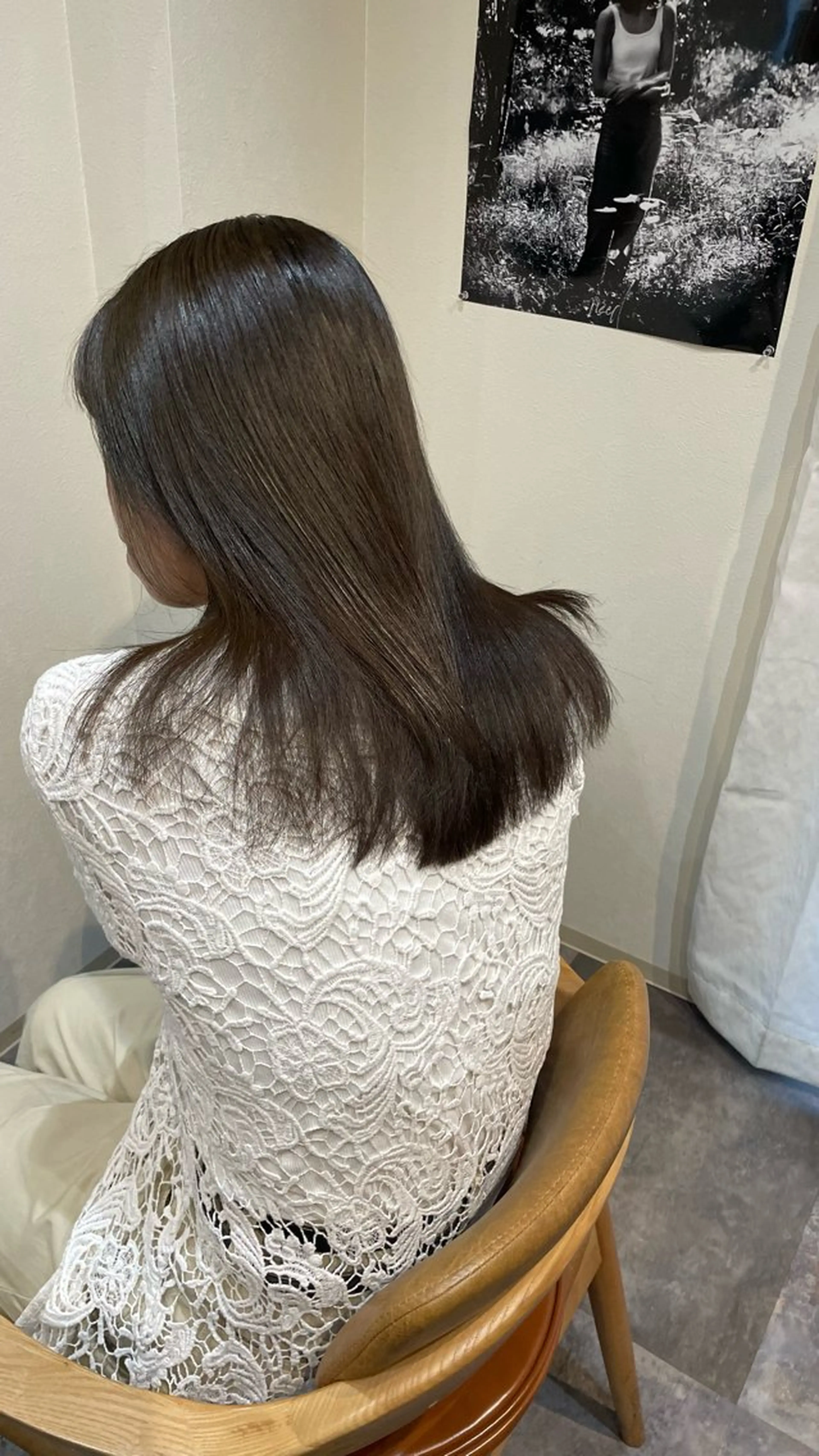 セミロング パーマ 酸性ストレート ストレートパーマ 鎌田卓也/髪質改善 /透明感カラーのヘアスタイル